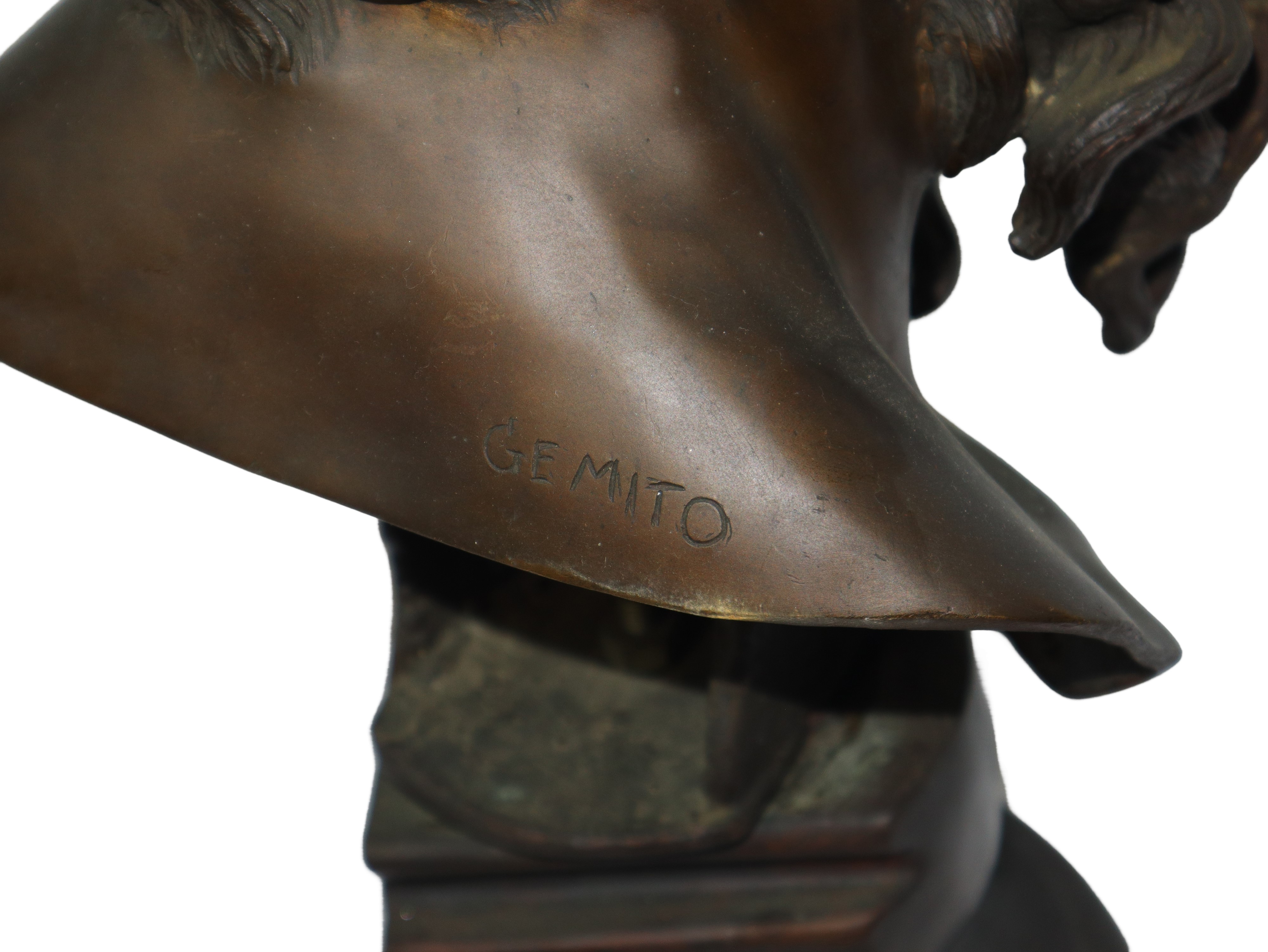 Filosofo, scultura in bronzo