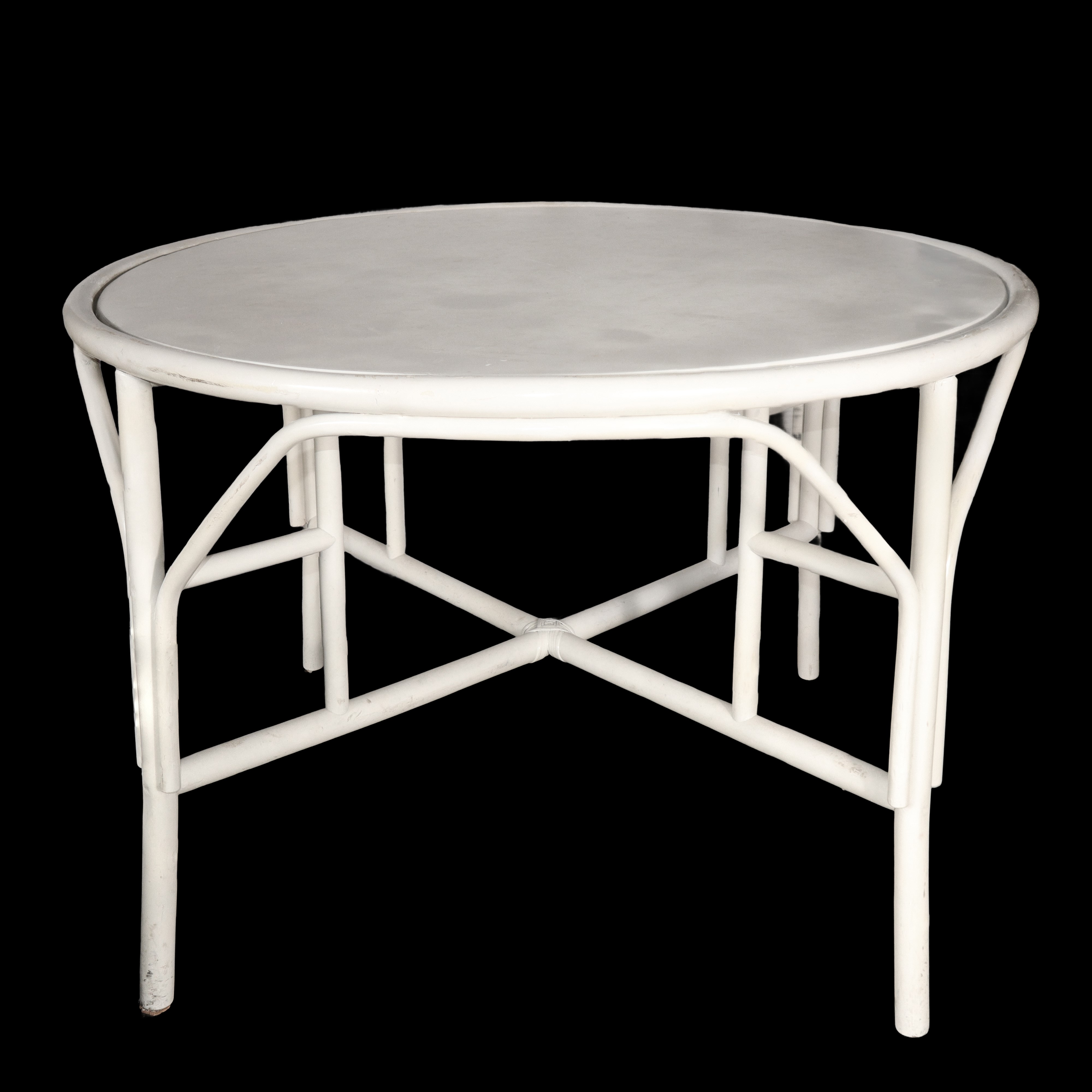 Salotto in Rattan Laccato Bianco