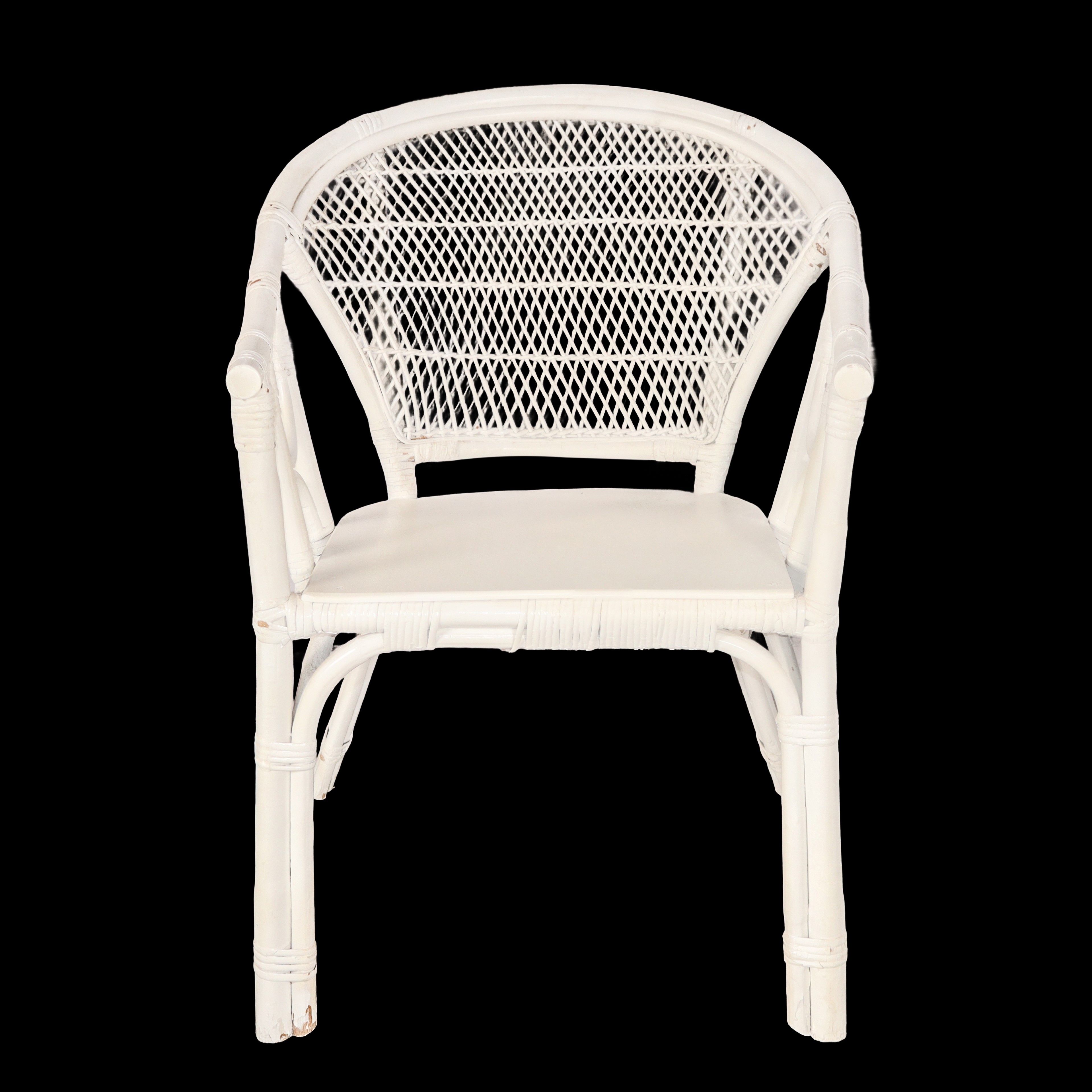 Salotto in Rattan Laccato Bianco