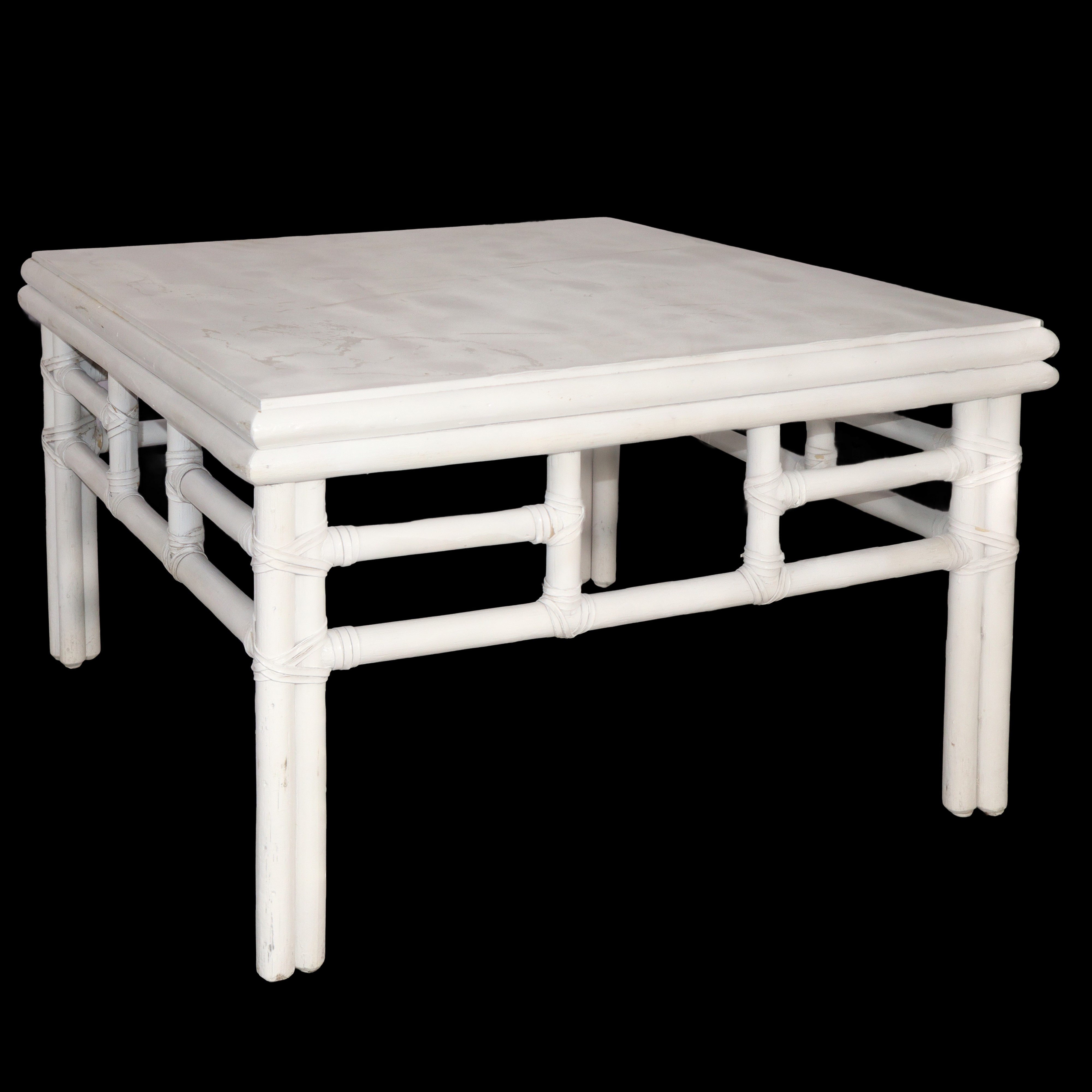 Salotto in Rattan Laccato Bianco