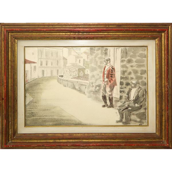 Aligi Sassu - Strada a Banari