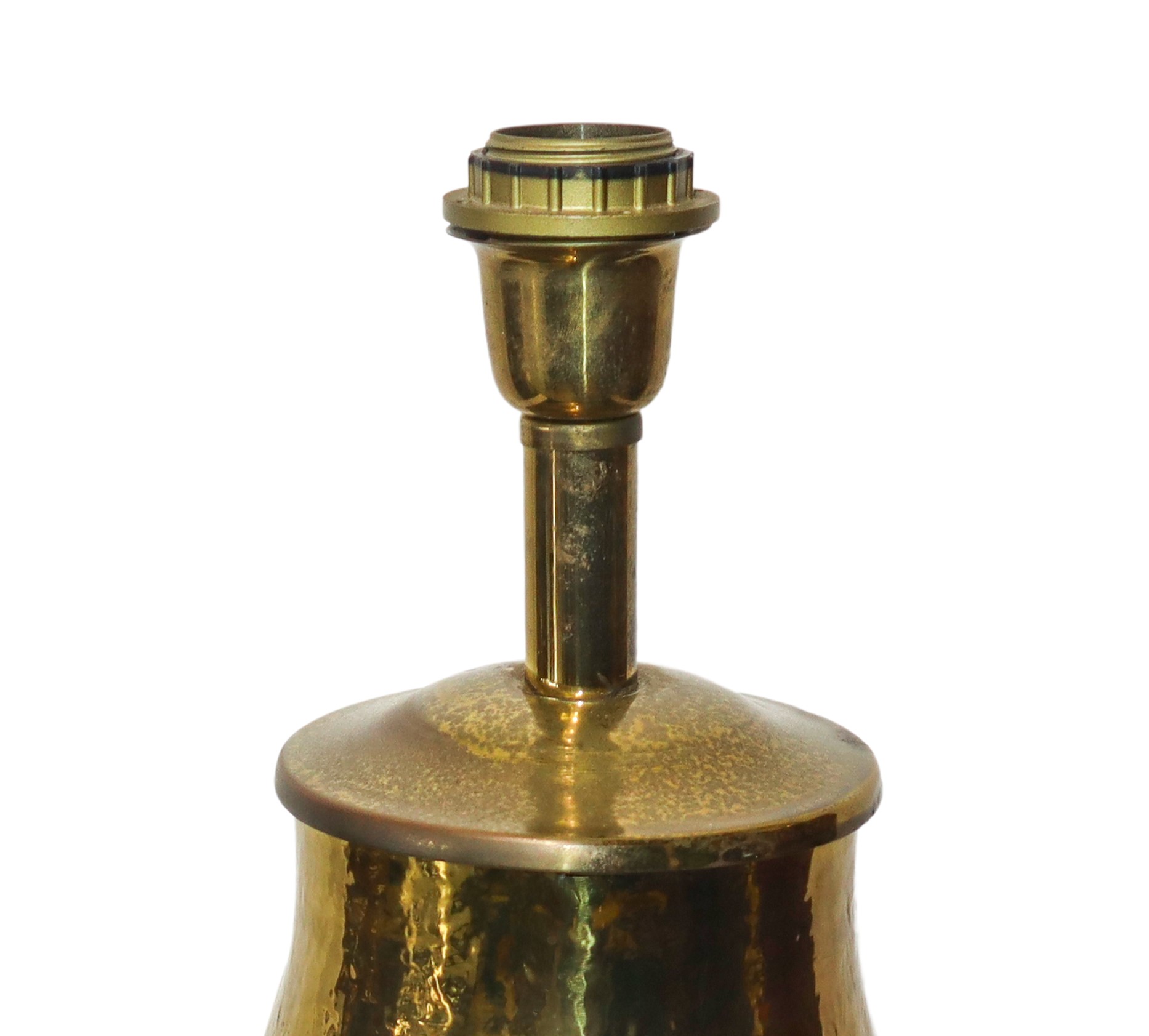 Lume con base dorata in metallo