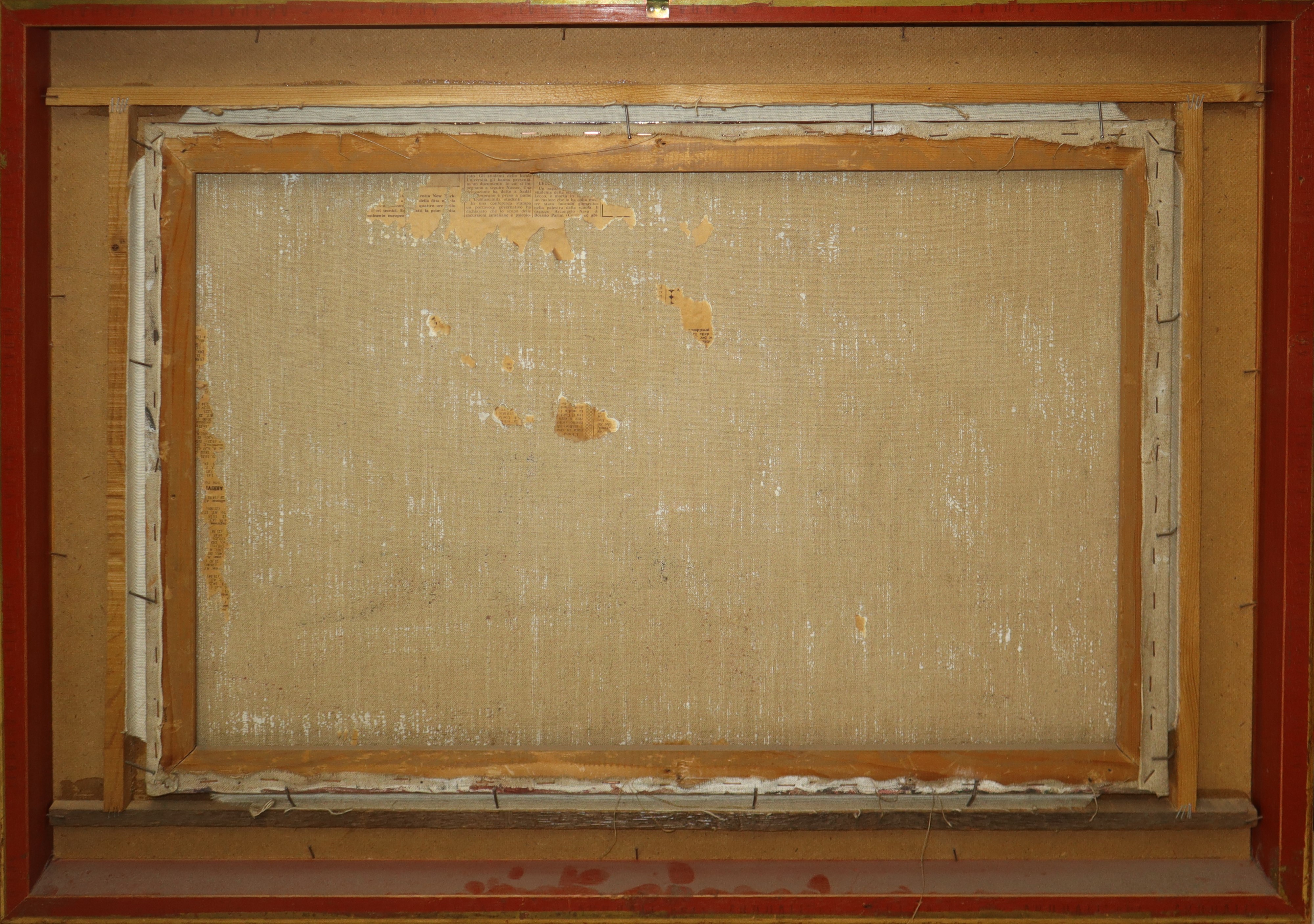 Natura morta con scultura e vaso con fiori