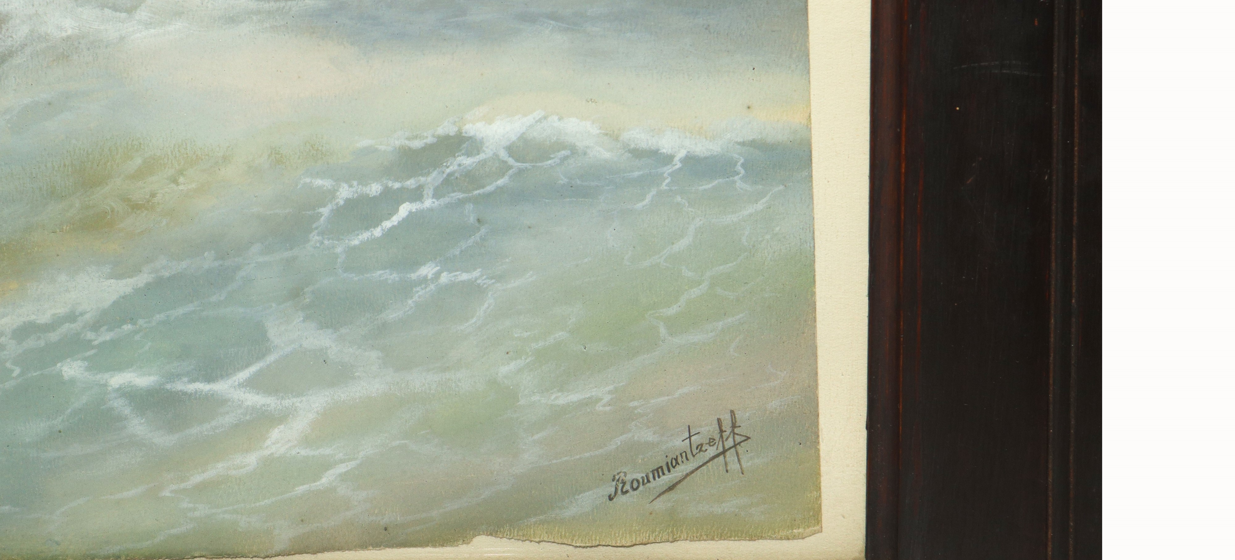 Vapore francese in mare in tempesta