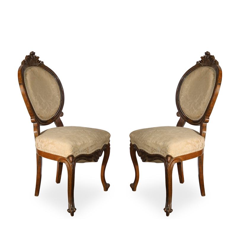 Sedie, fine XIX secolo, dimensioni 102 x 48 x 46 cm
