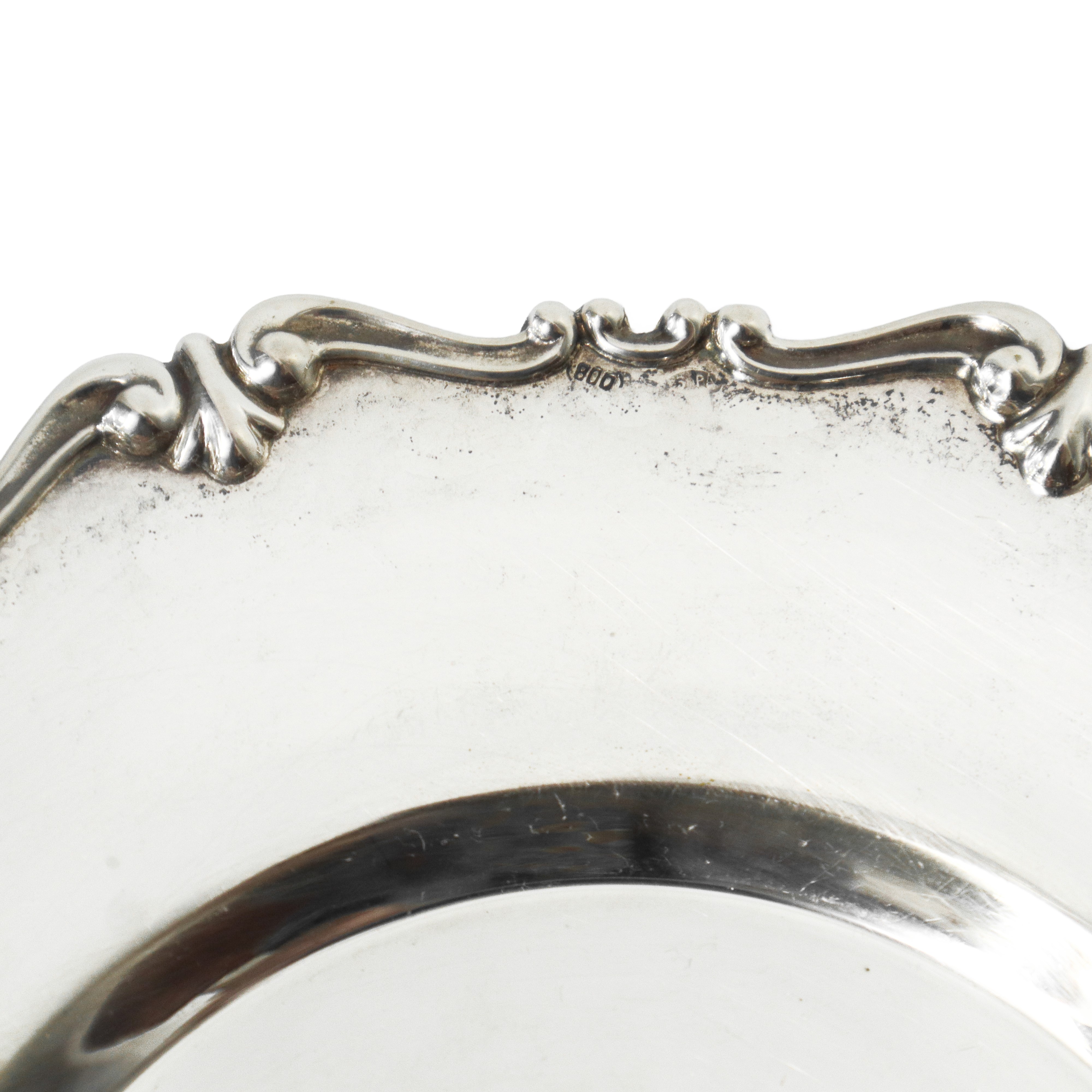 Oliera e formaggiera in argento 800