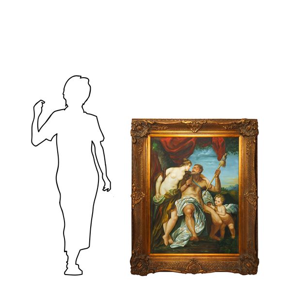Albert Heller - HERCULES AND OMPHALES