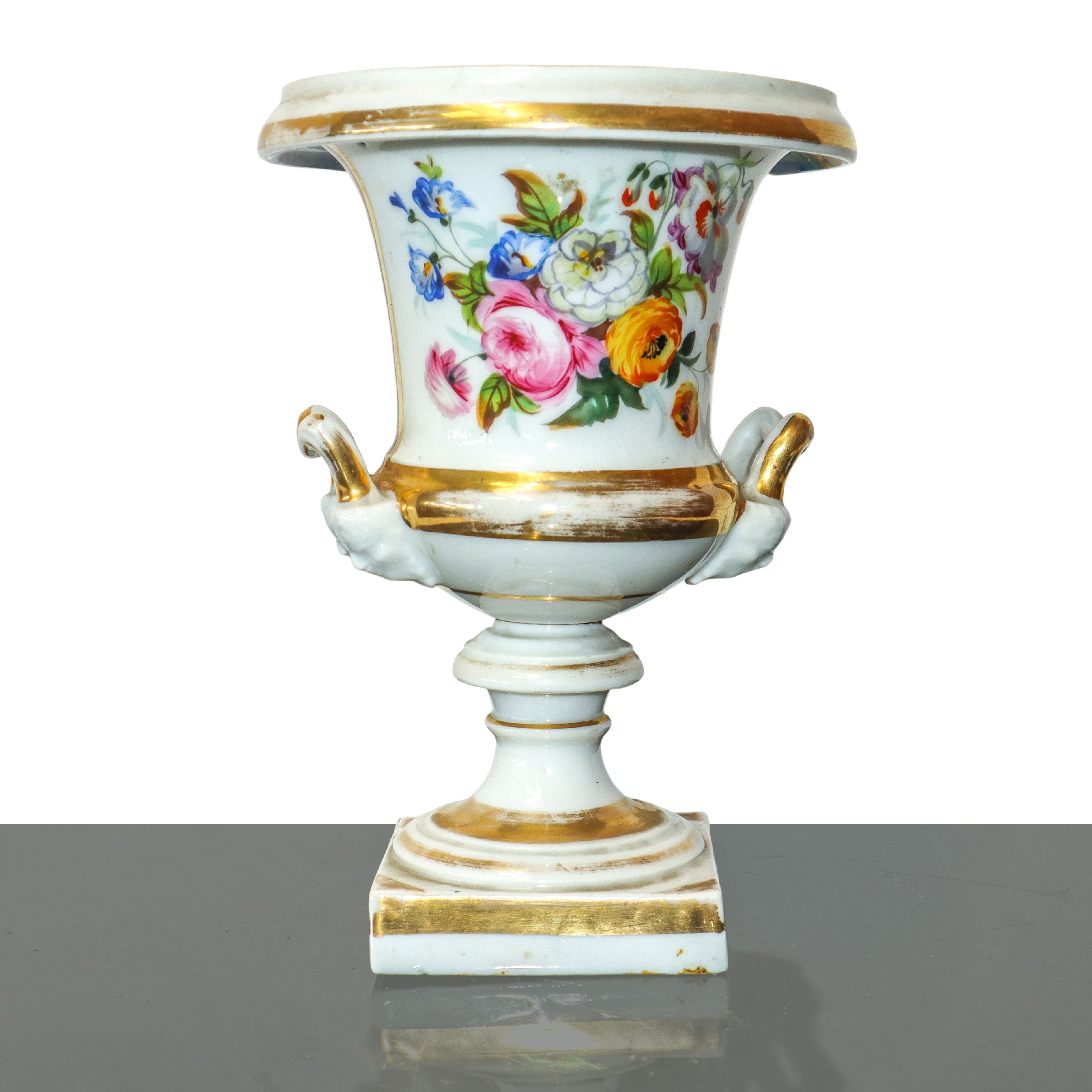 Vaso a Cratere Policromo con Scene Arcadiche