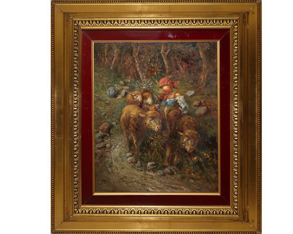 Tito Pellicciotti - Young man with herds