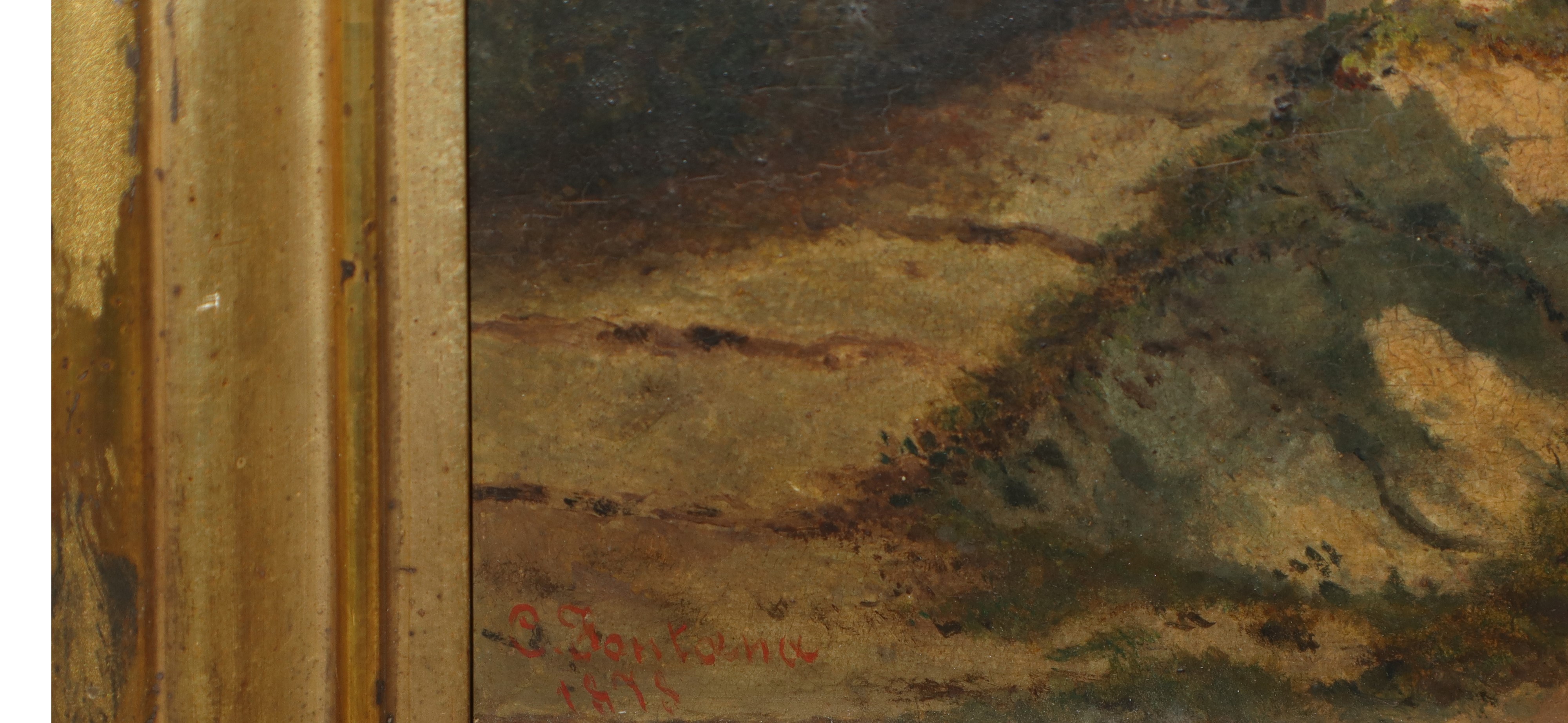 Paesaggio con piccola chiesa sul mare