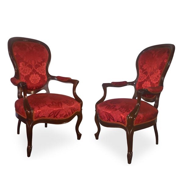 No. 2 Louis Philippe style armchairs