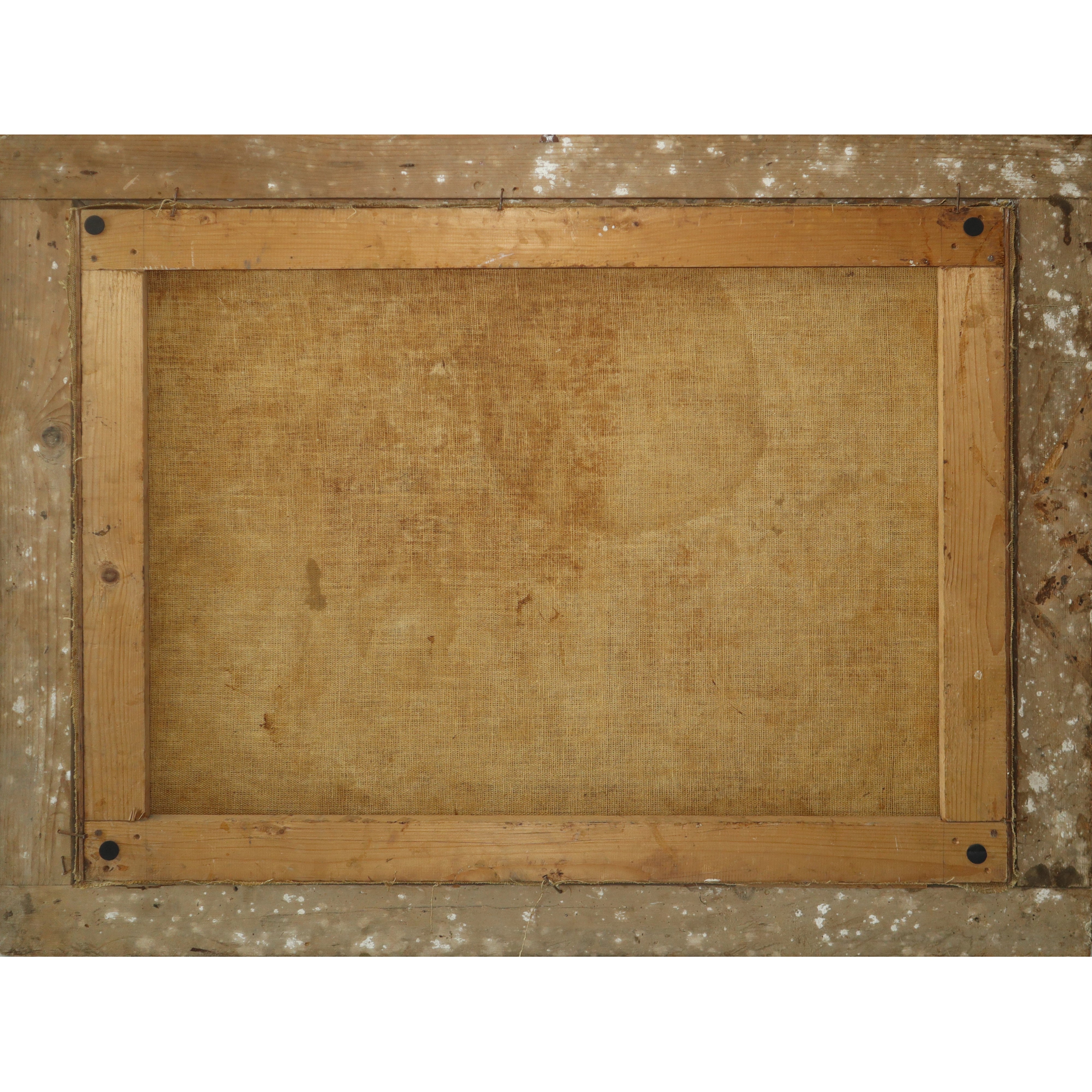 Paesaggio portuale con fortificazione e torre