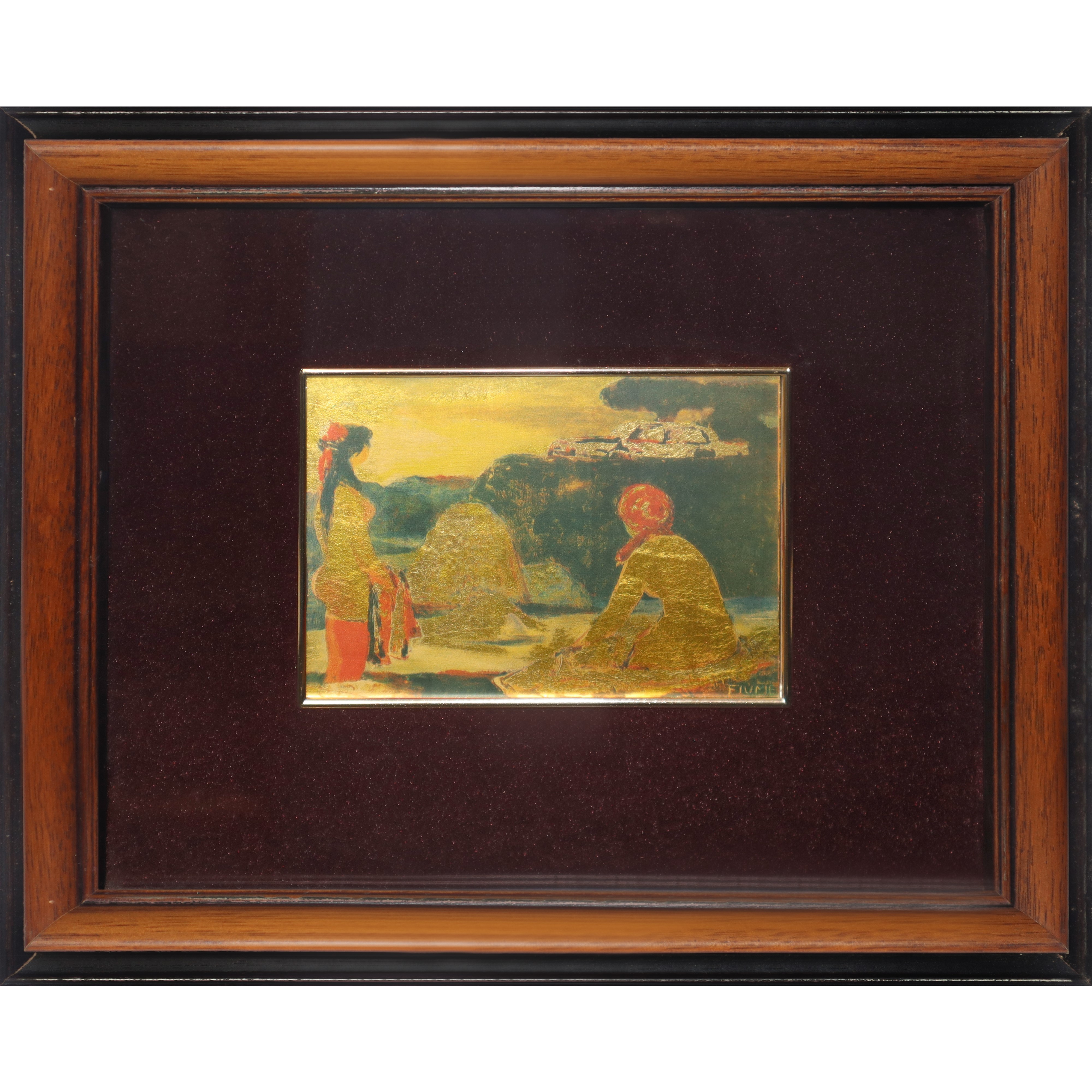Salvatore Fiume - Trittico di Litografie di Viaggio con Mezzi di Trasporto