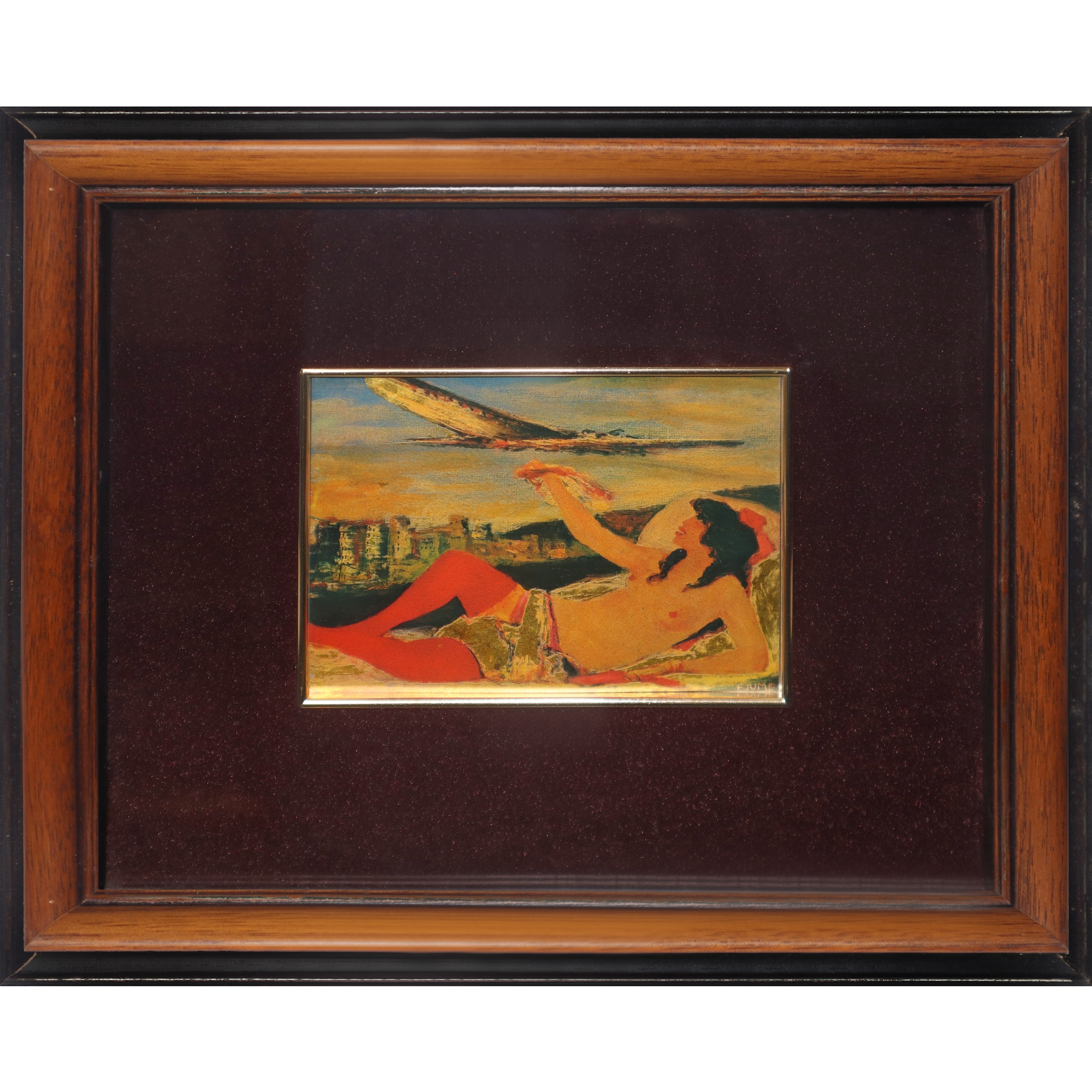 Salvatore Fiume - Trittico di Litografie di Viaggio con Mezzi di Trasporto