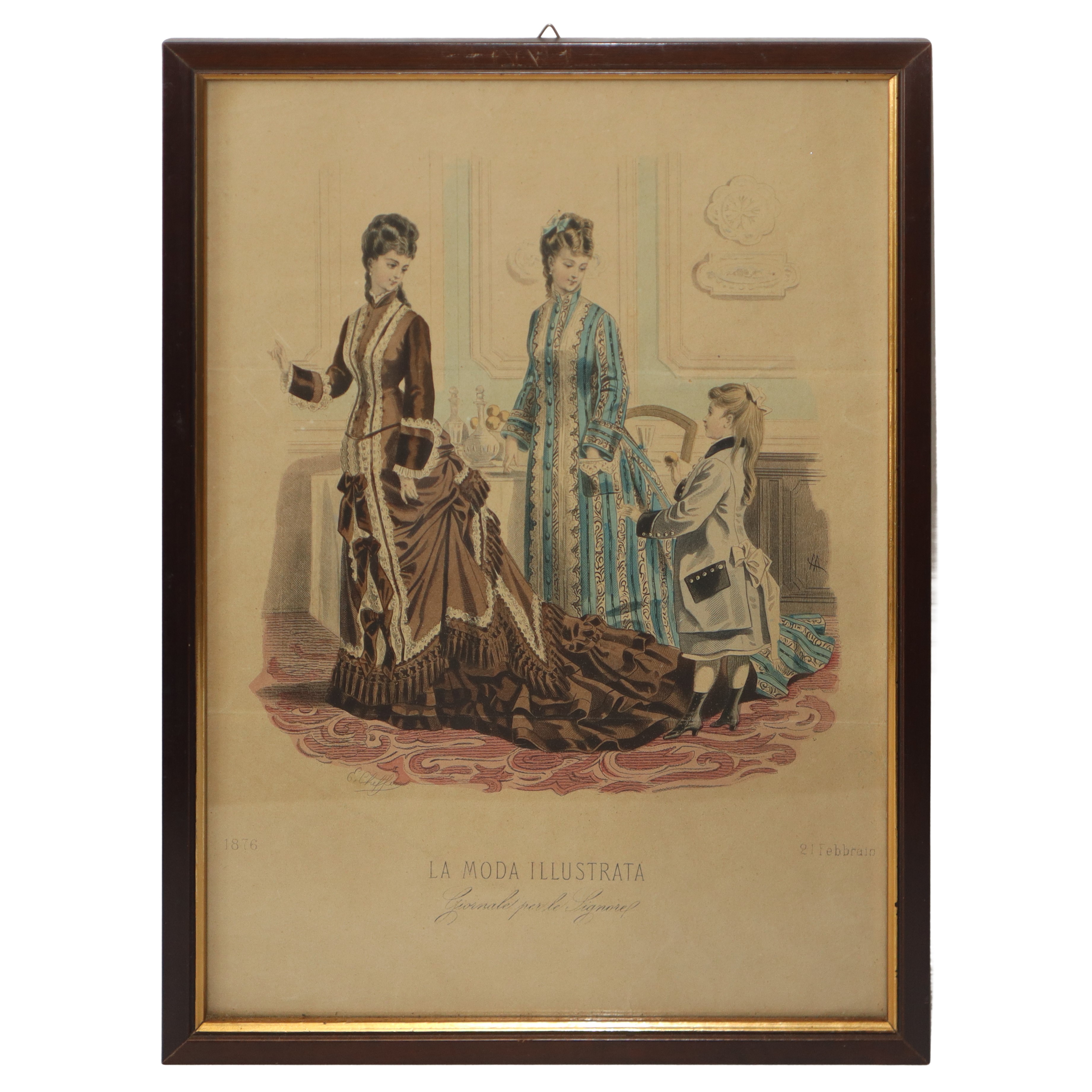 N°5 Stampe policrome "La moda illustrata"