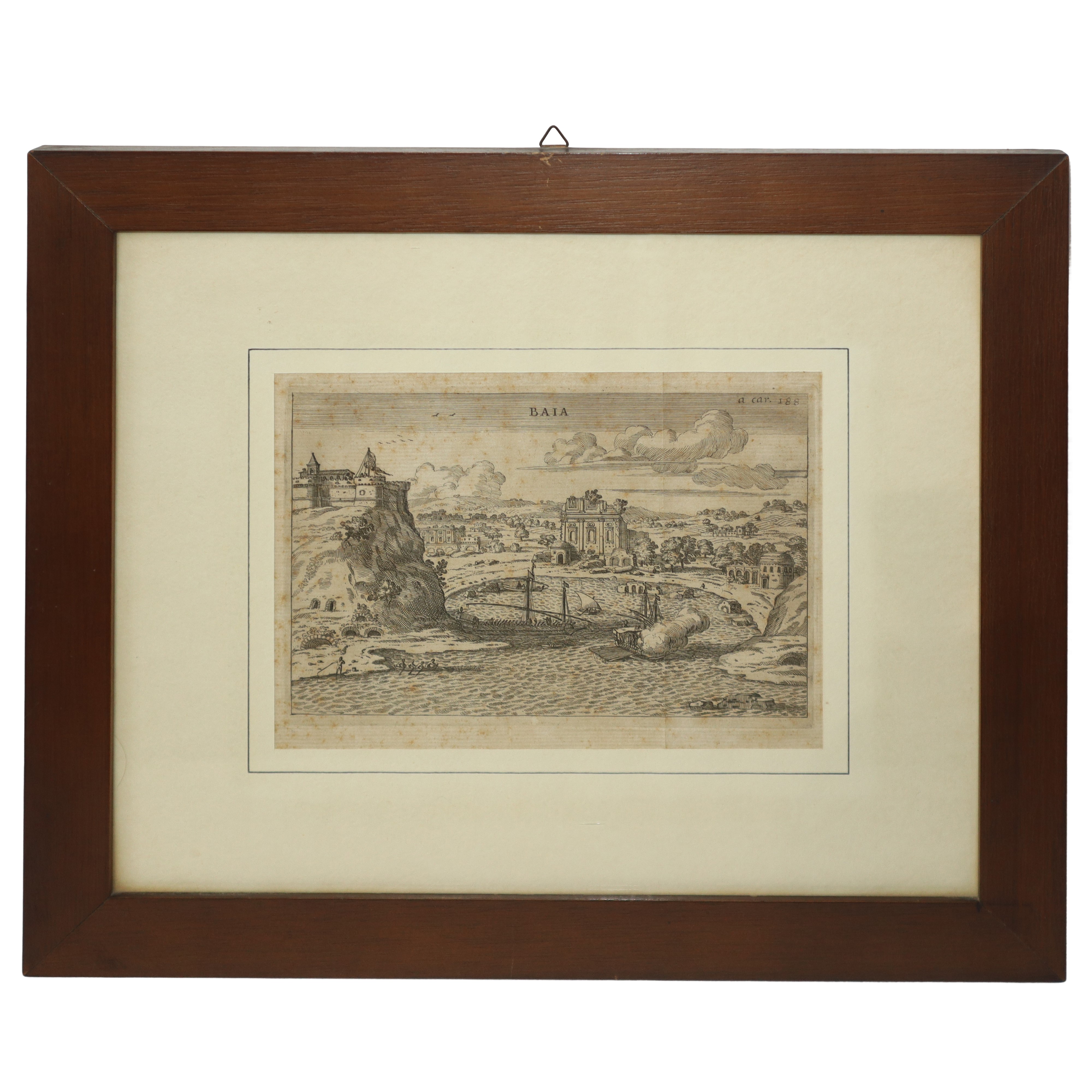 Stampe in bianco e nero, Scene paesaggistiche (n. 9 esemplari), in cornice