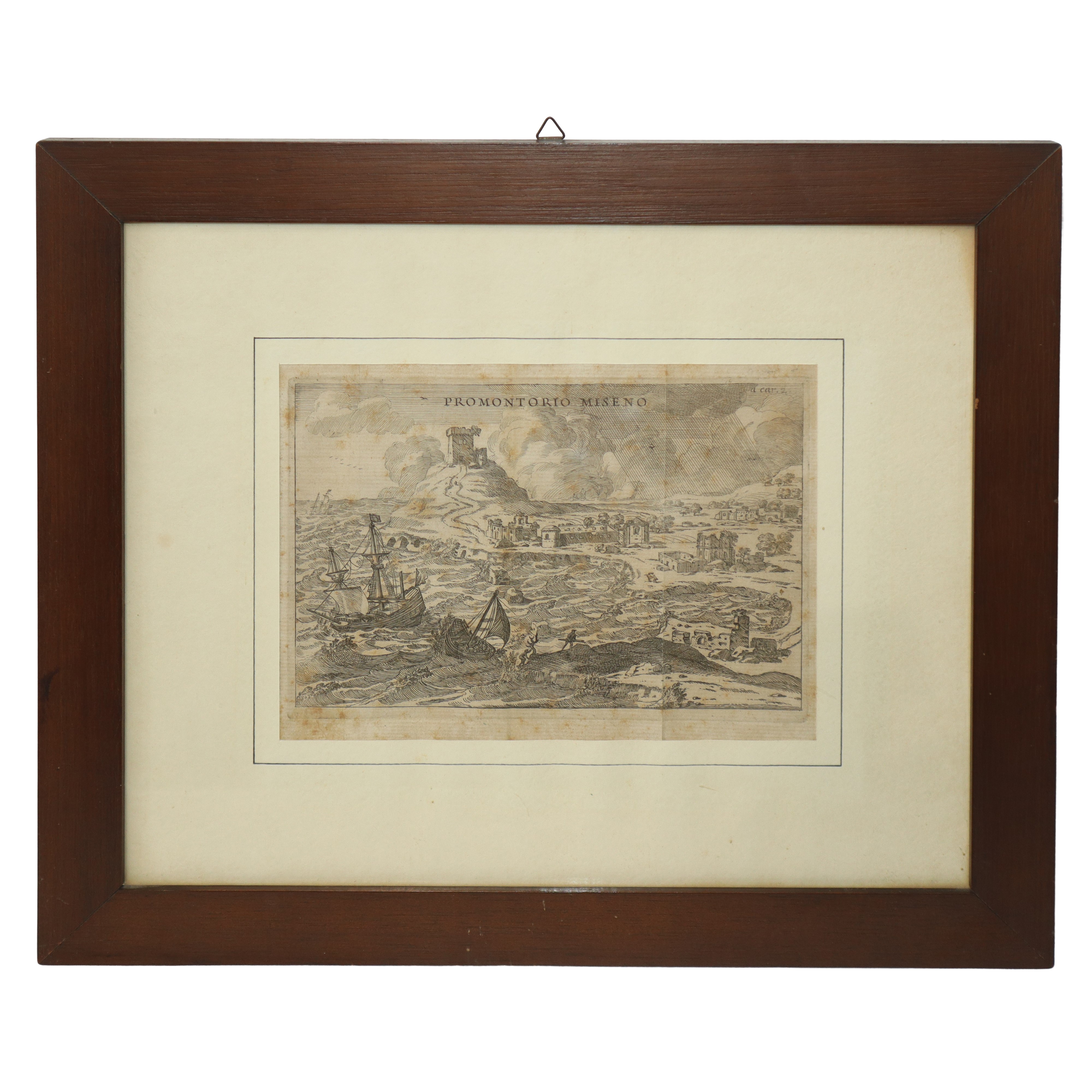 Stampe in bianco e nero, Scene paesaggistiche (n. 9 esemplari), in cornice