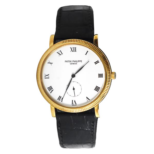 Patek Philippe Calatrava Watch with 18K Yellow Gold Dial