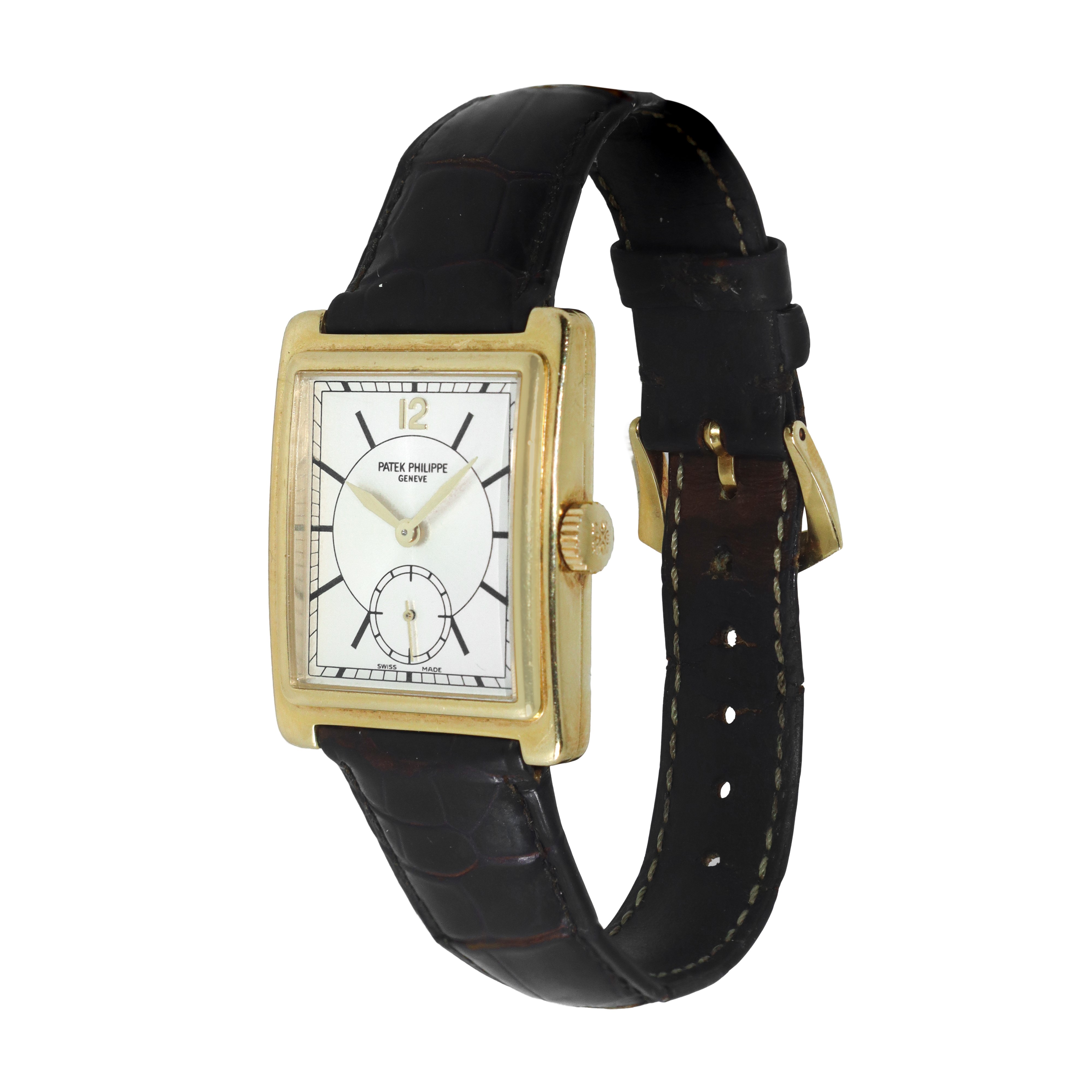 Orologio Patek Philippe modello Gondolo con cassa in oro giallo 18 kt