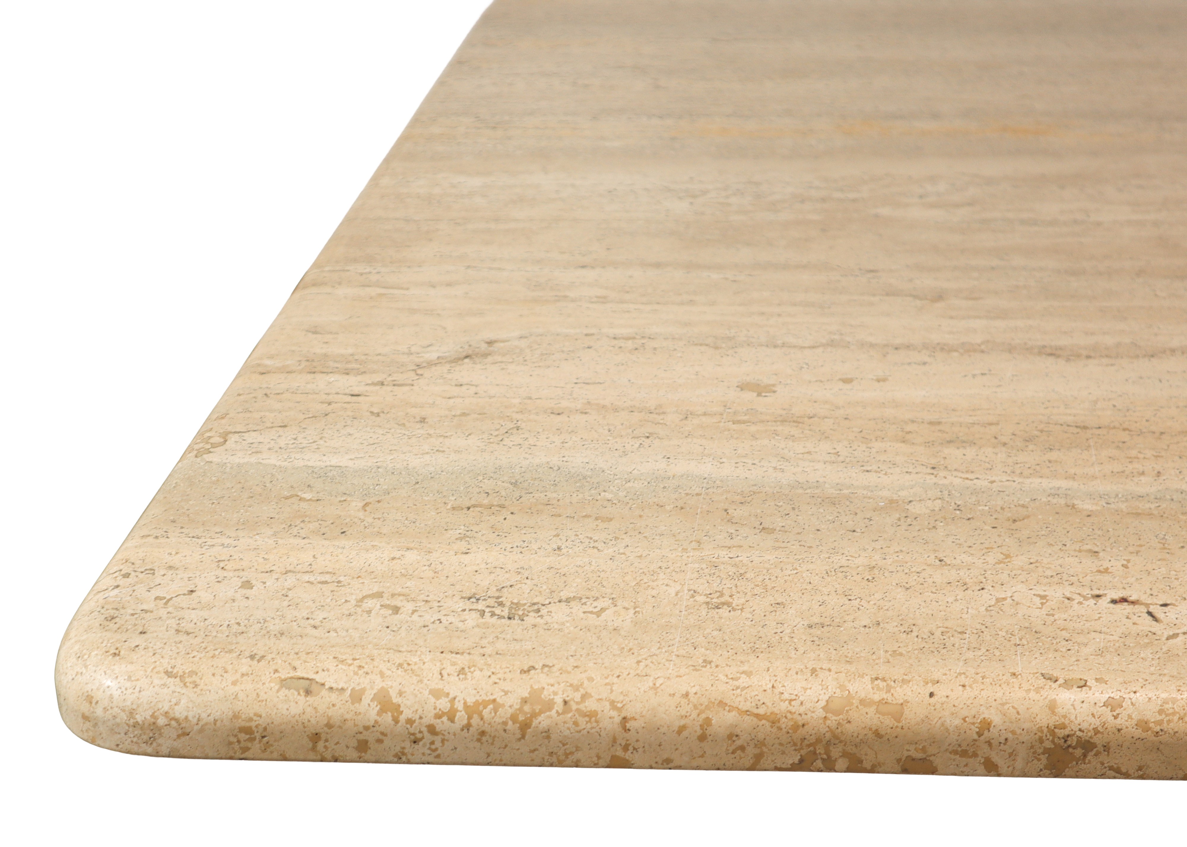 Tavolo in marmo travertino bianco