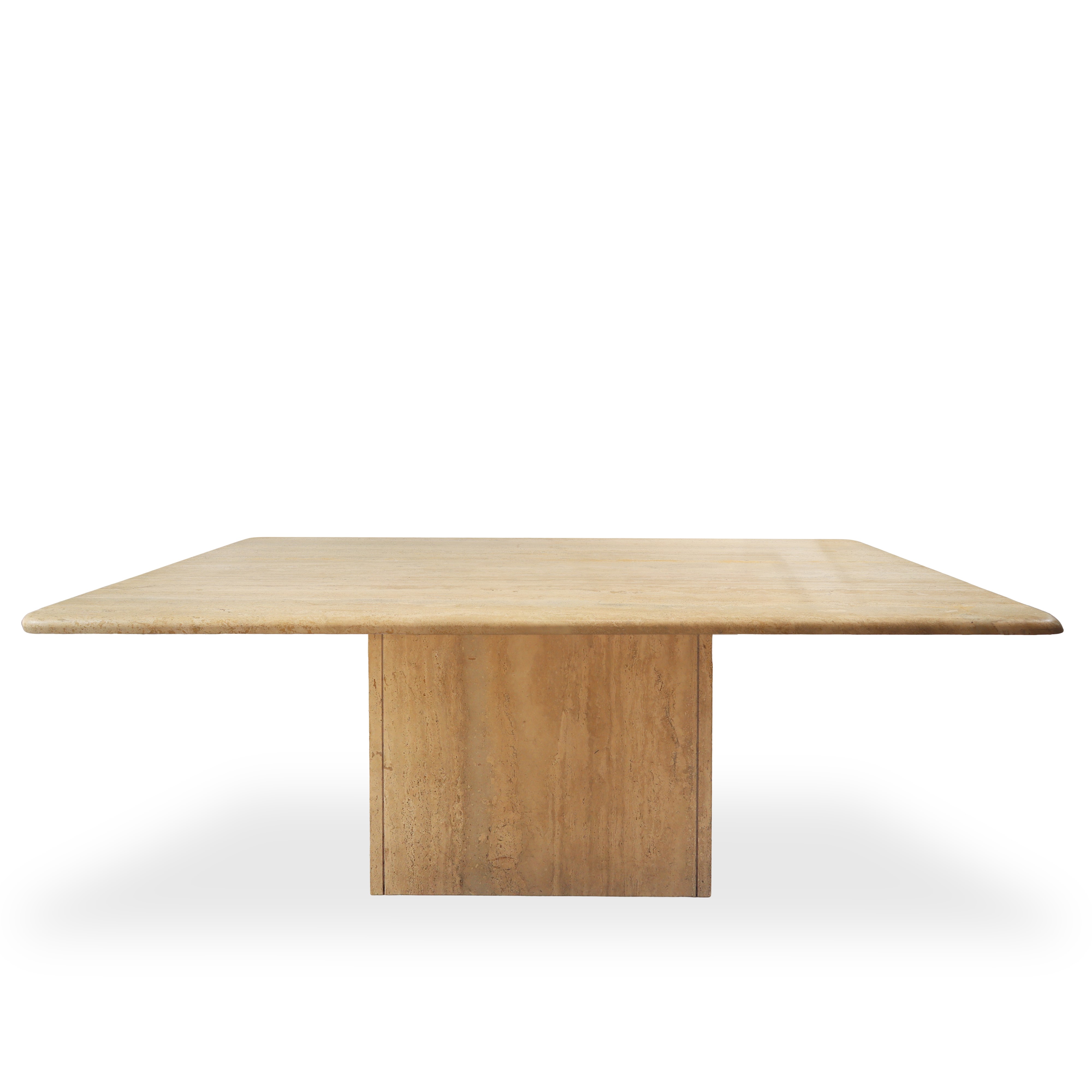 Tavolo in marmo travertino bianco