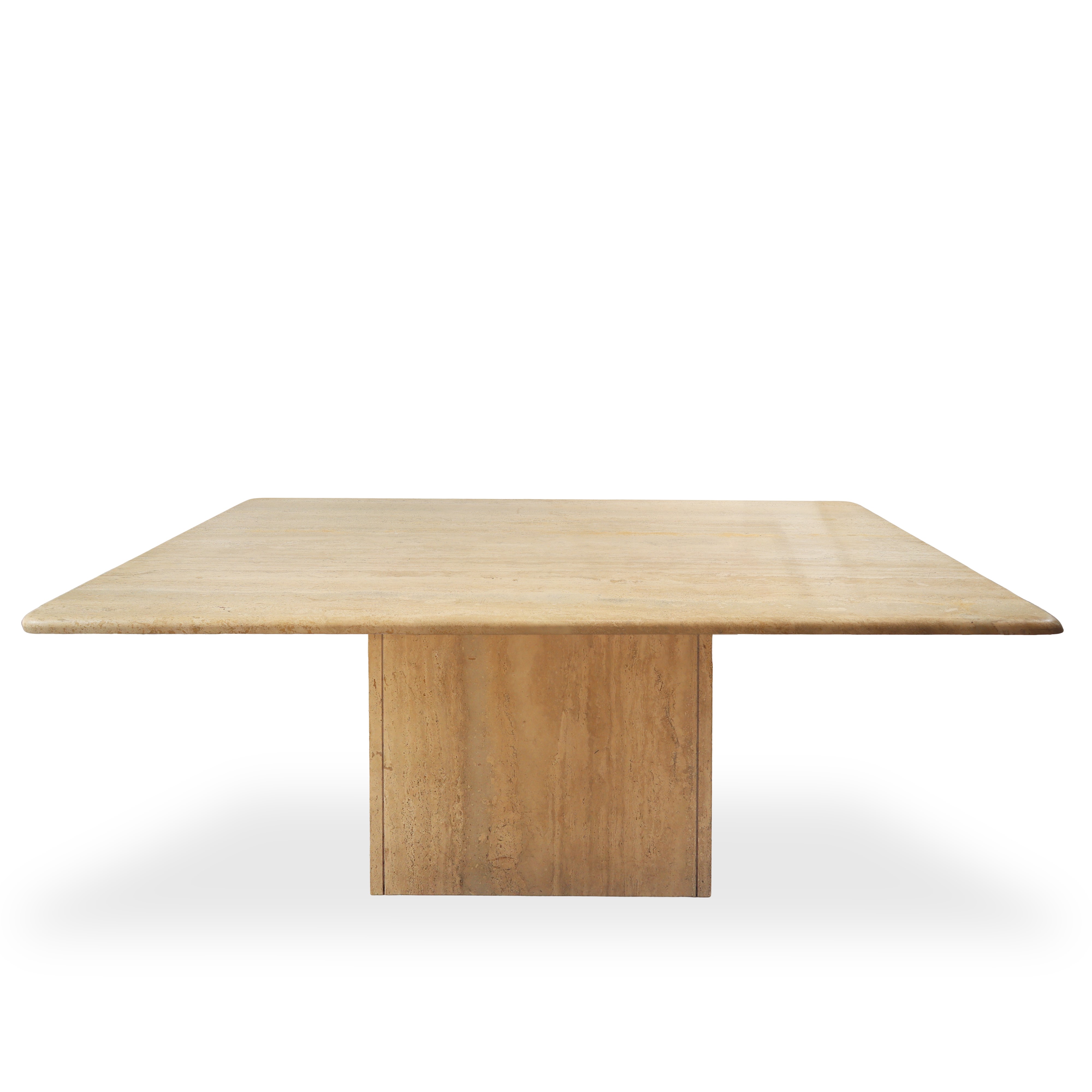 Tavolo in marmo travertino bianco