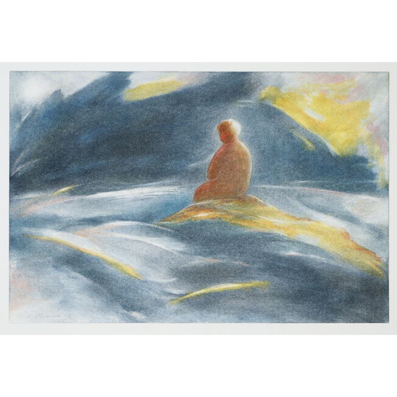 Sebastiano Messina - Ragazzo su uno Scoglio