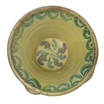 Lemmo in Maiolica di Caltagirone, h cm 17, diametro cm 35