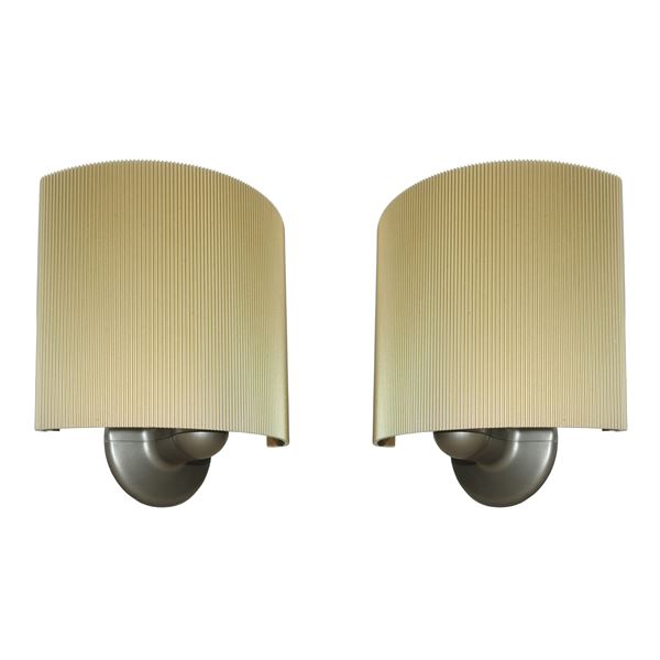 Marcello Ziliani  Per Arteluce - Coppia di appliques dorate  modello Charlie