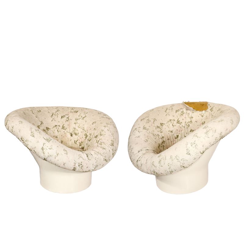 N°2 Poltrone in tessuto