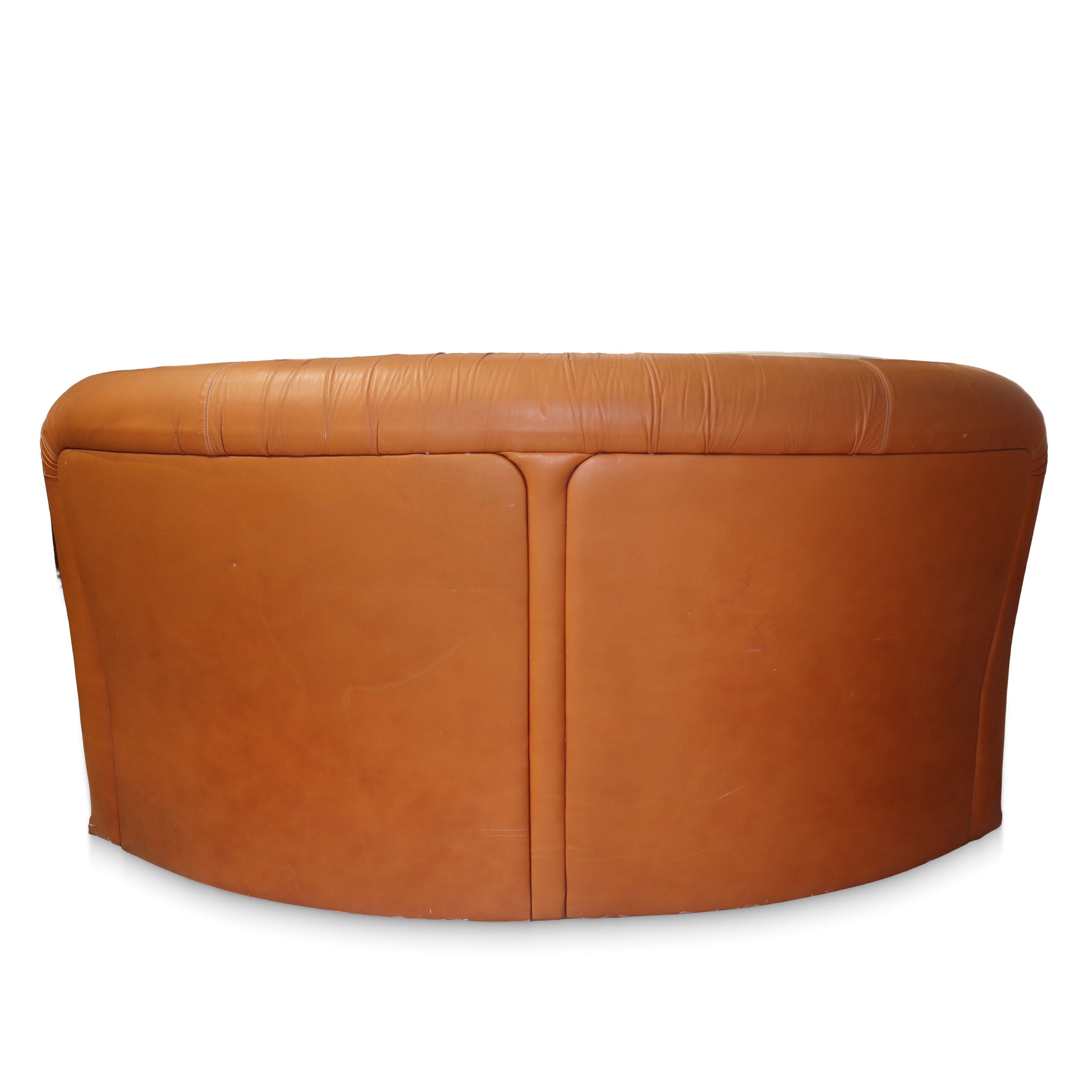 Salotto modulare angolare in pelle composto da 5 pezzi