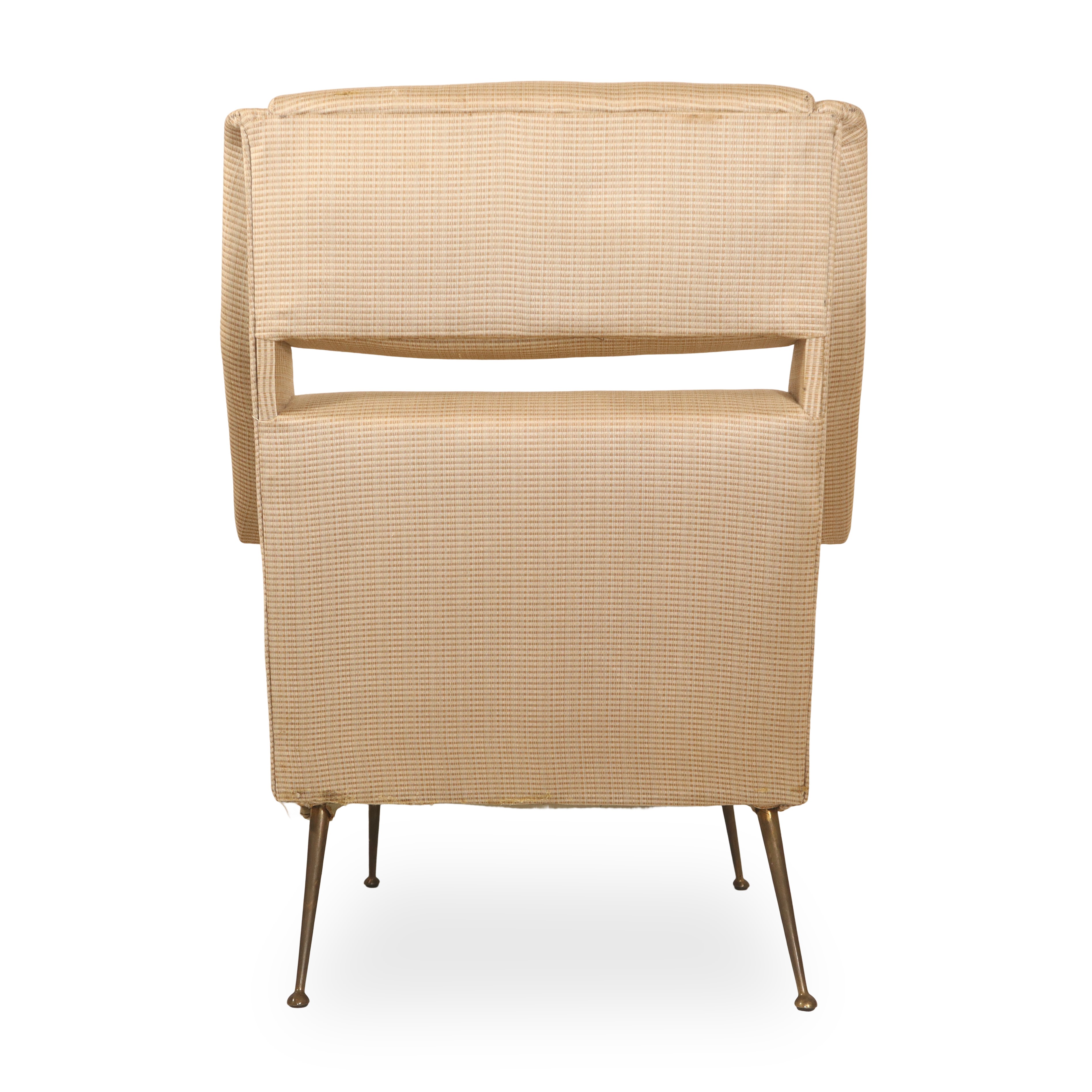 Salotto composto da coppia di poltrone e divano in tessuto beige