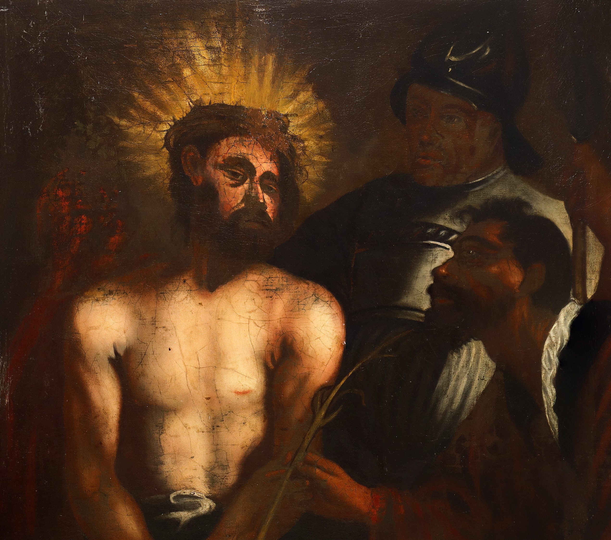 Cristo con corona di spine, deriso dalla folla