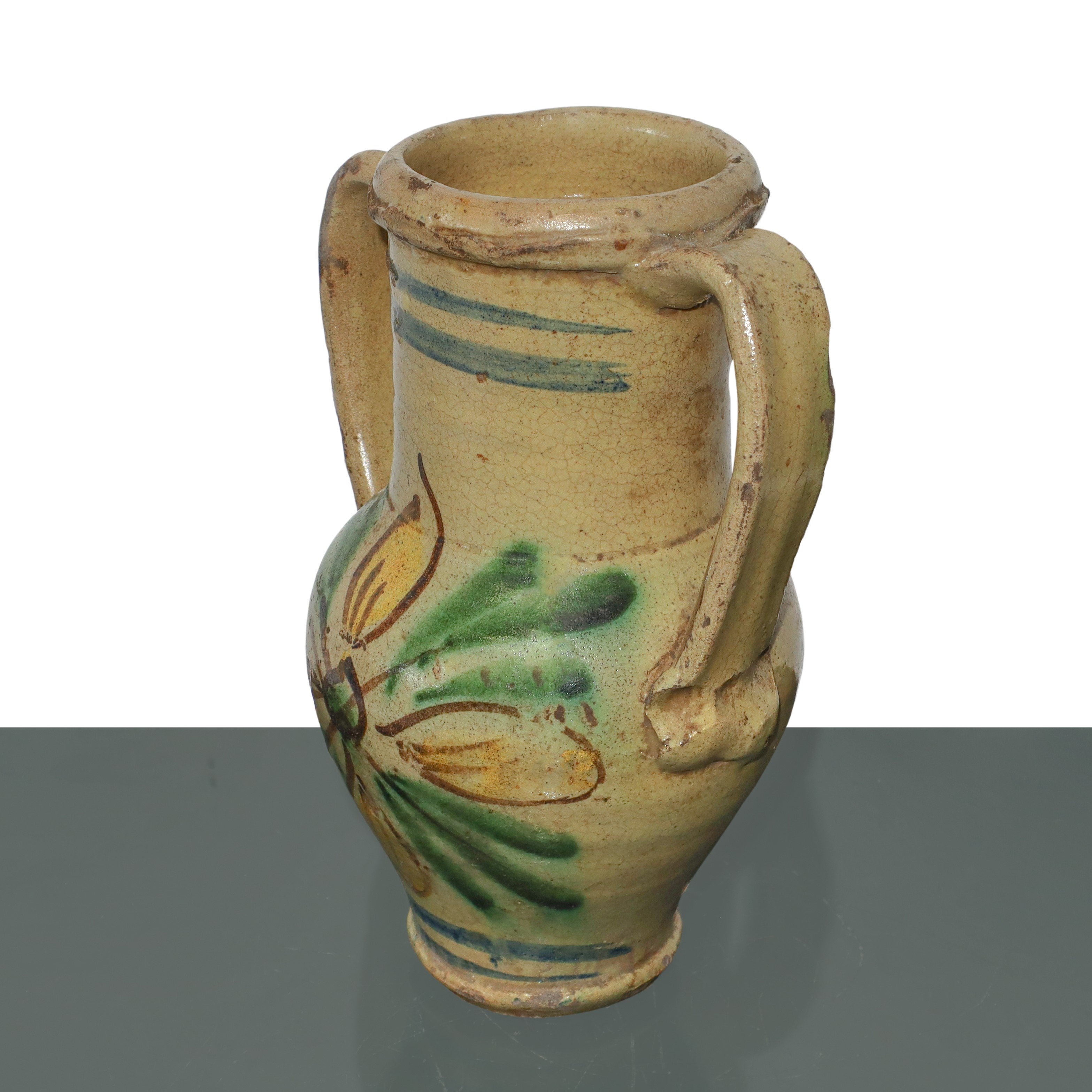 Piccola quartara in maiolica di Caltagirone