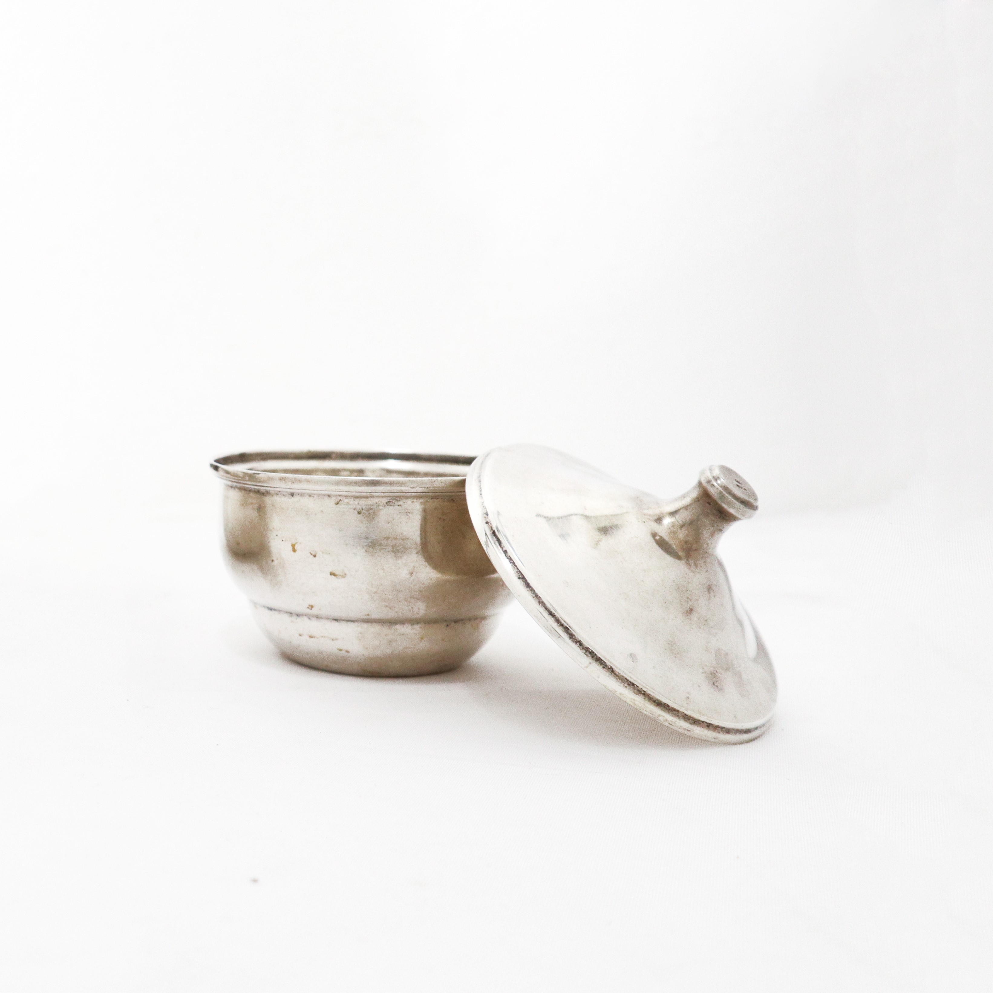 Zuccheriera e ciotola in argento 800