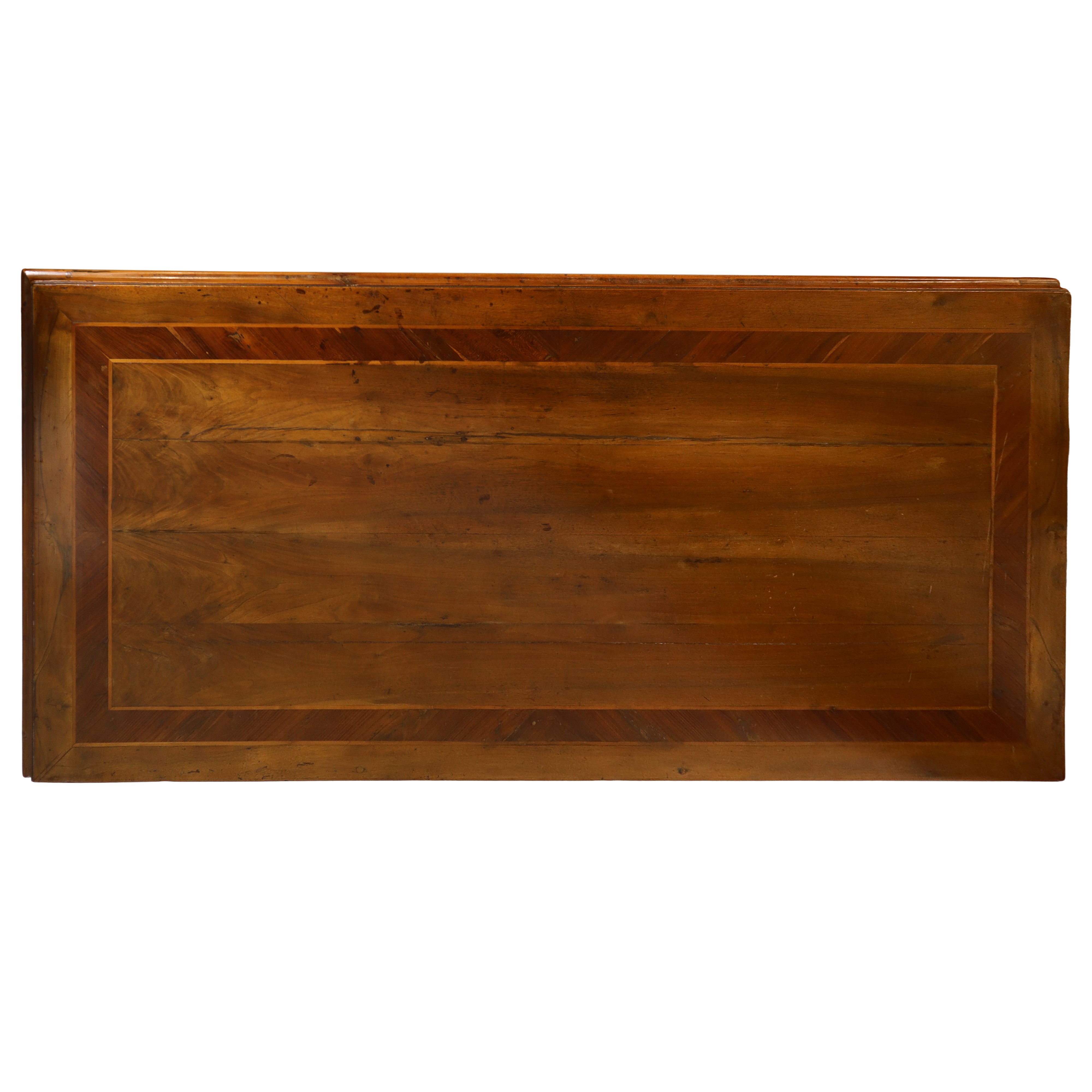 Scrittoio in Legno di Noce e Inserti in Palissandro con Piano Superiore a Scorrimento e Scomparto...