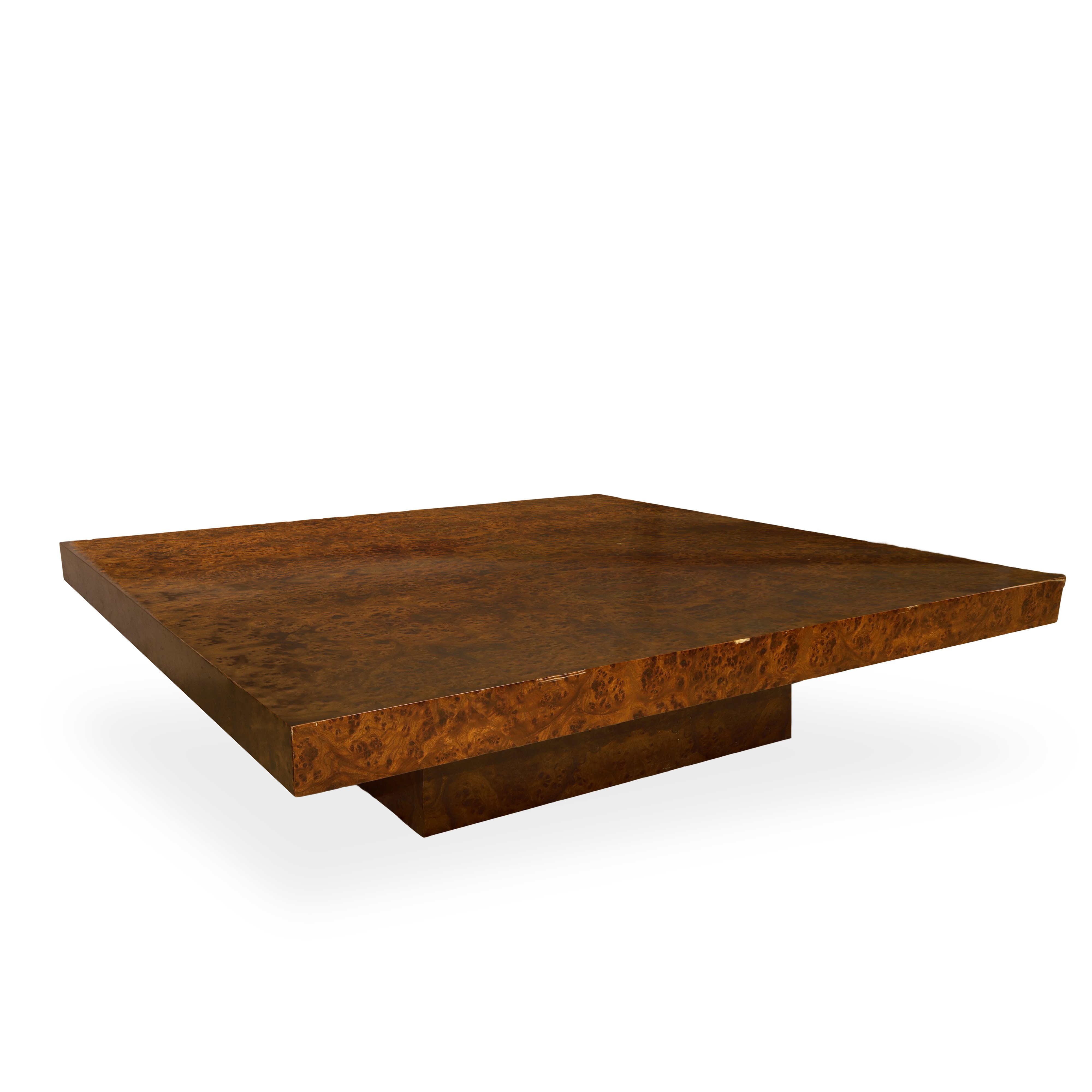 Tavolo da caffè in radica di legno