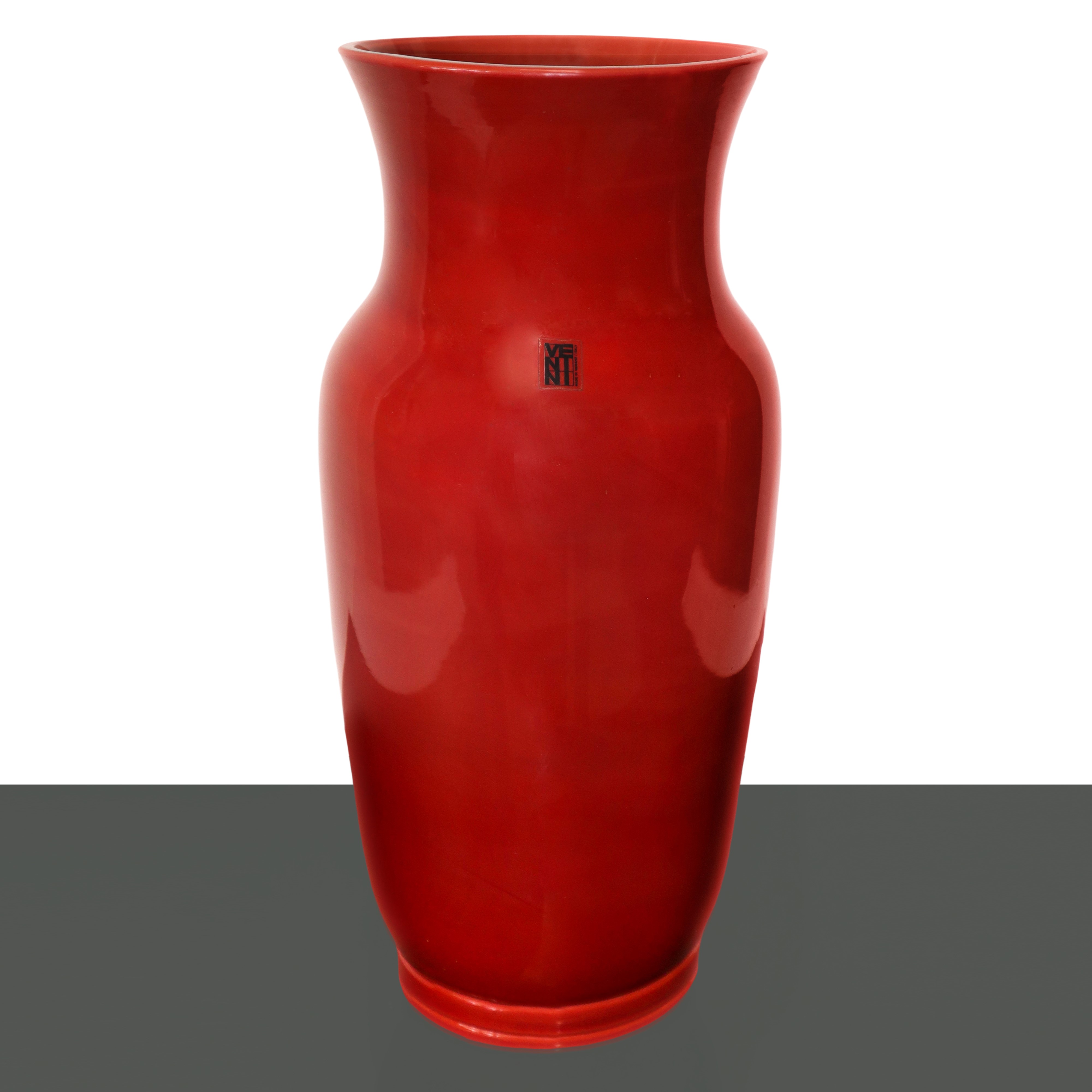 Lampada da Tavolo con Vaso Venini in Vetro di Murano