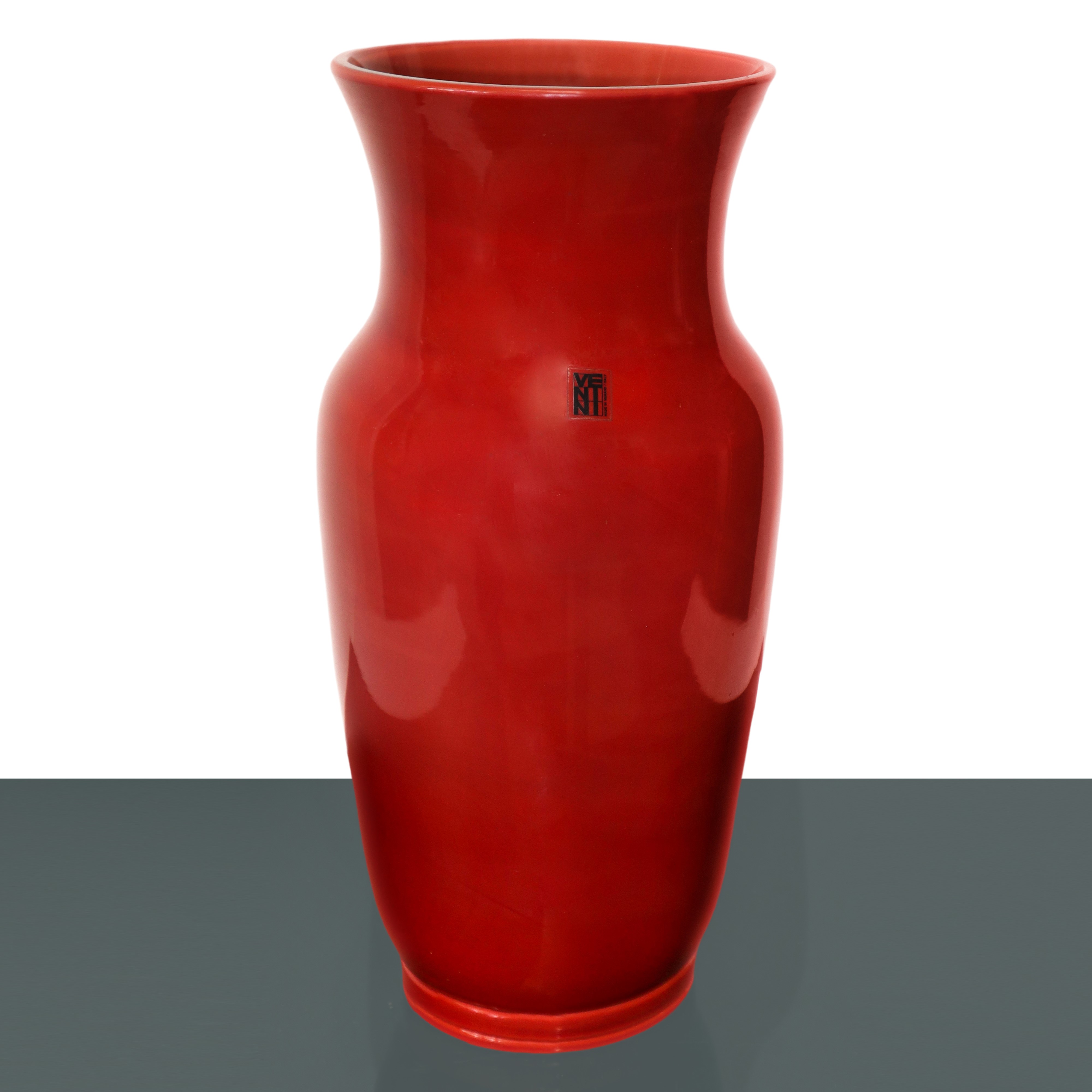 Lampada da Tavolo con Vaso Venini in Vetro di Murano