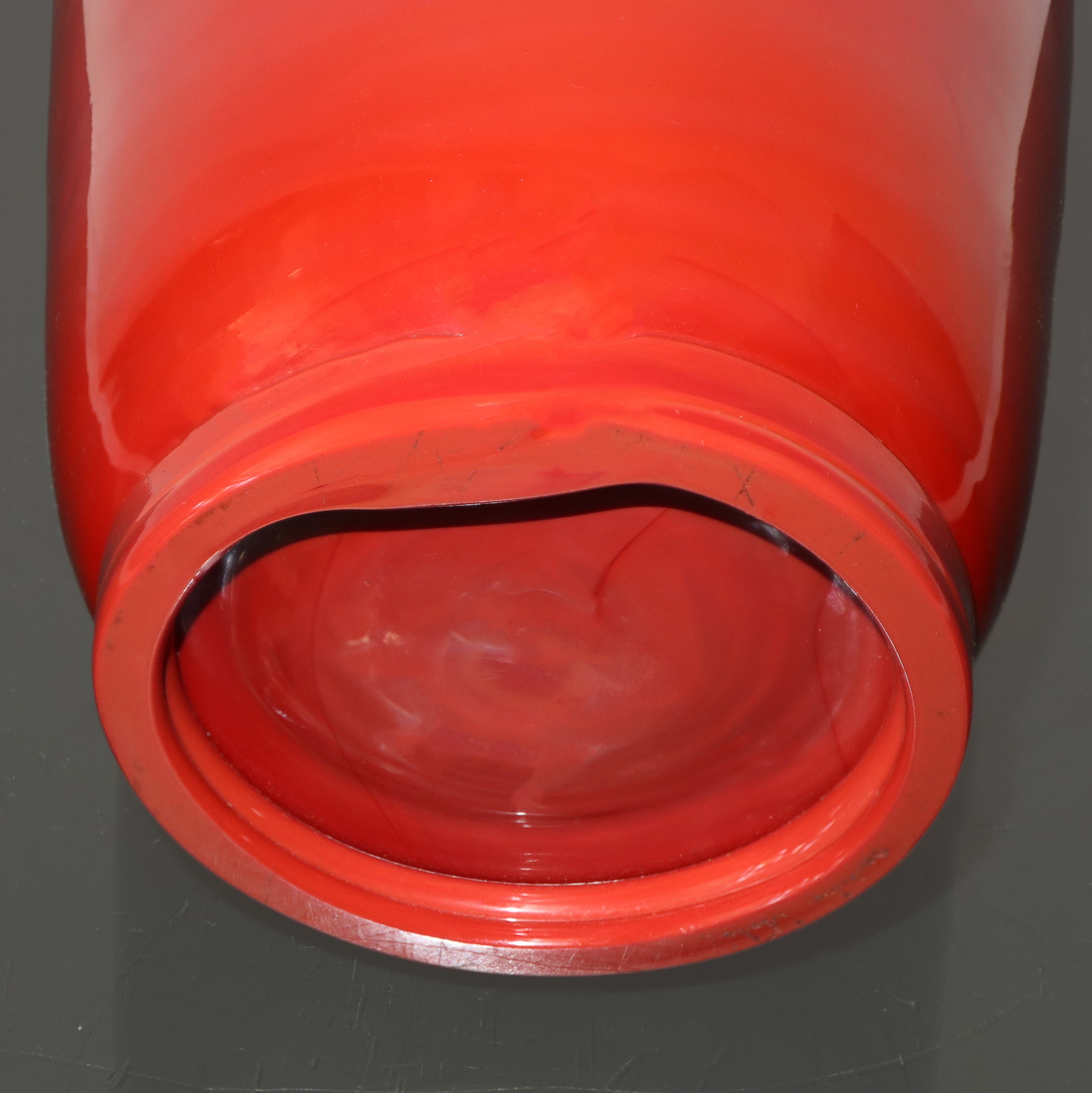 Lampada da Tavolo con Vaso Venini in Vetro di Murano