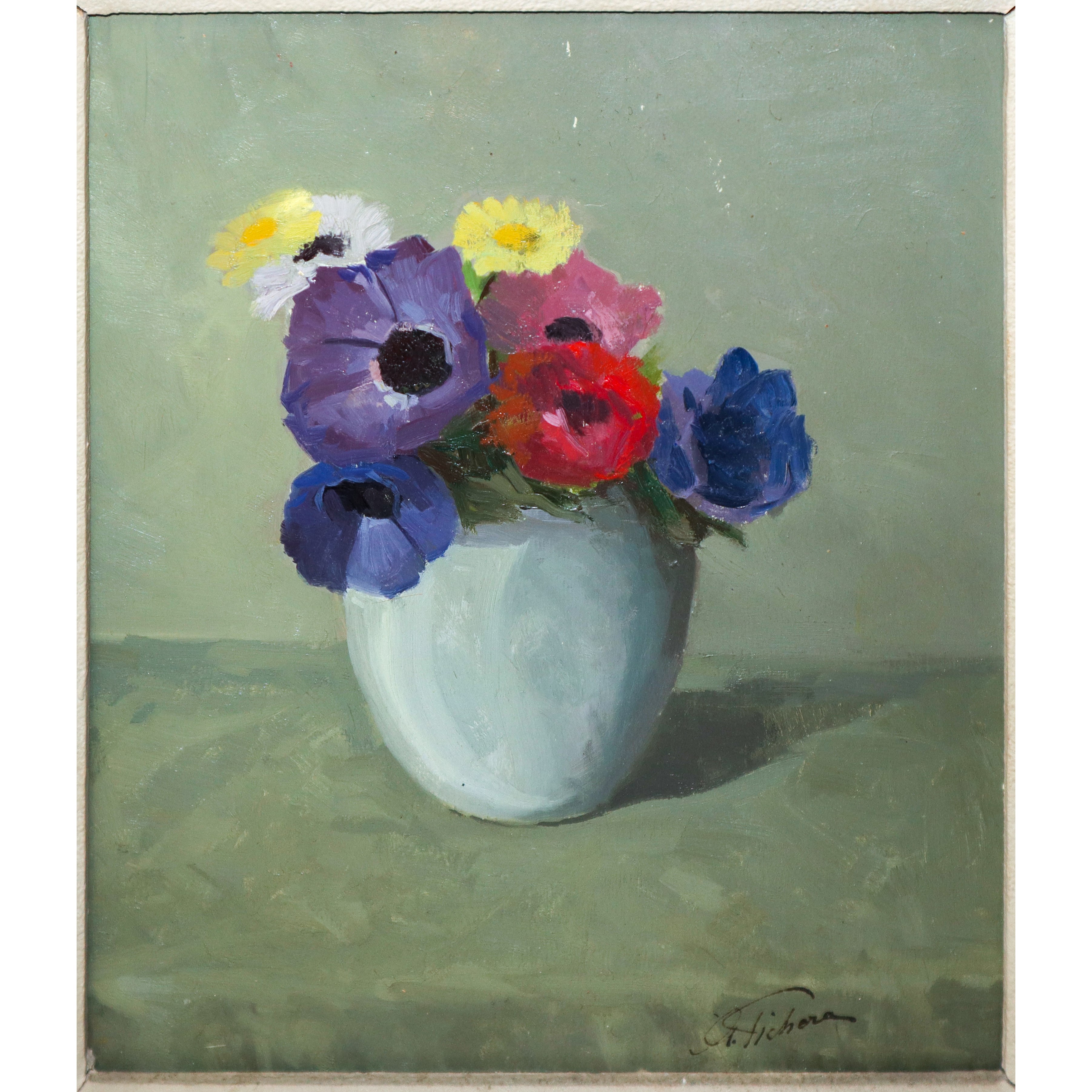Giovanni Fichera Detto Occhiolà - Natura Morta con Fiori
