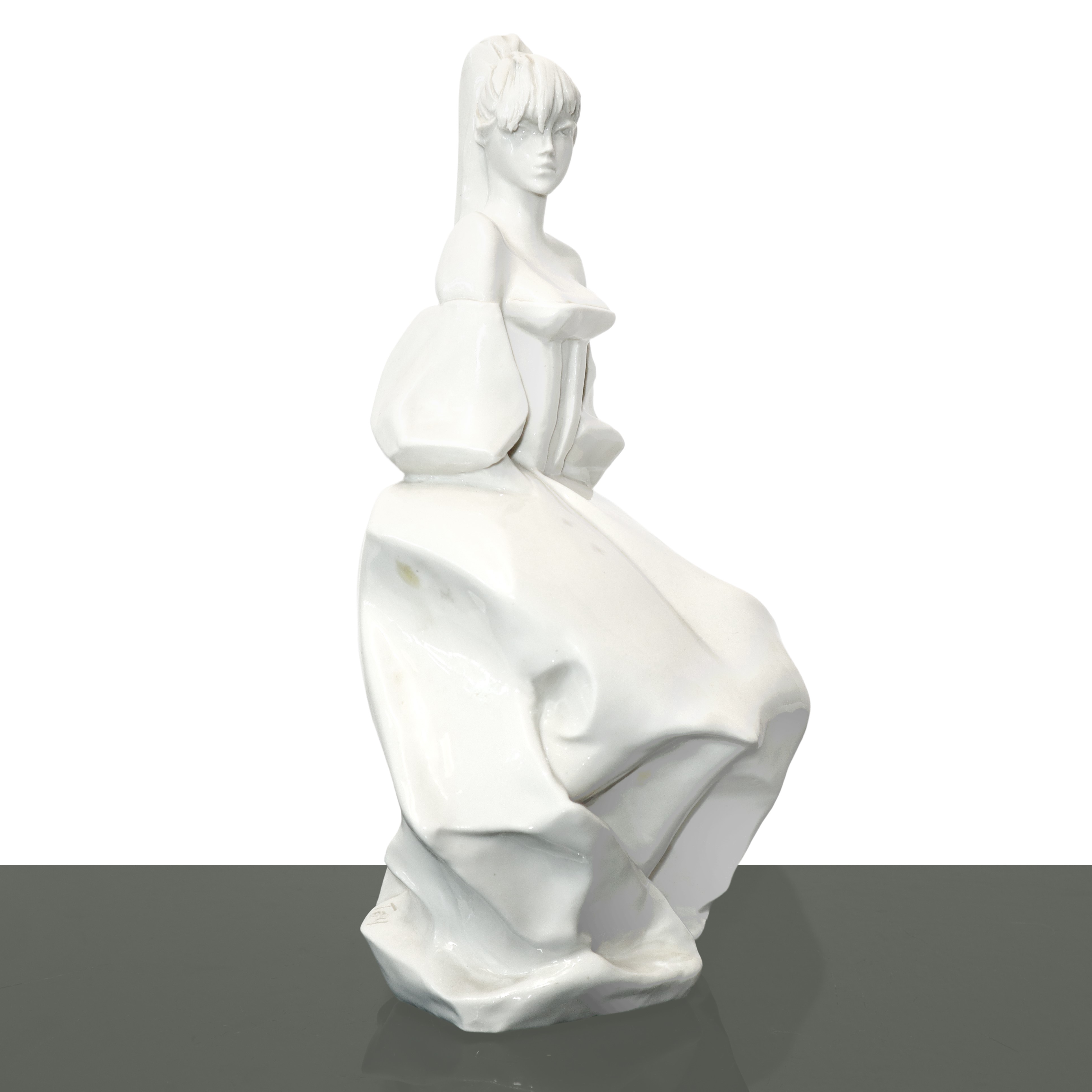 Giovanbattista De Andreis - Donna orientale in porcellana bianca