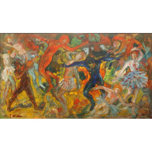 Figure colorate che danzano