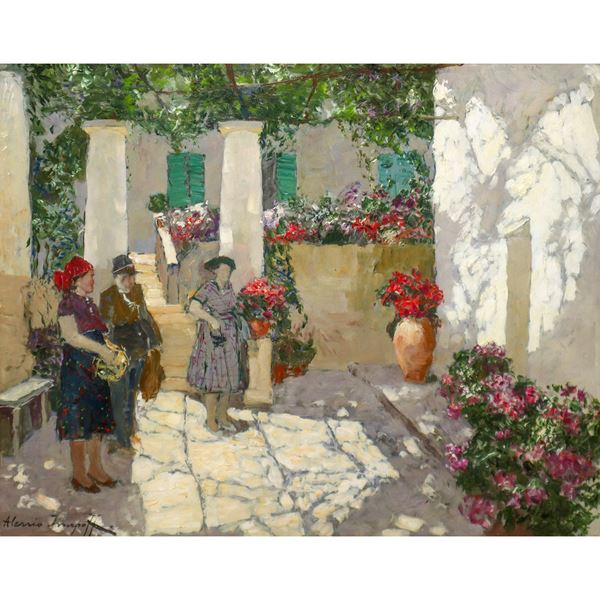 Alessio Issupoff - Characters in the courtyard