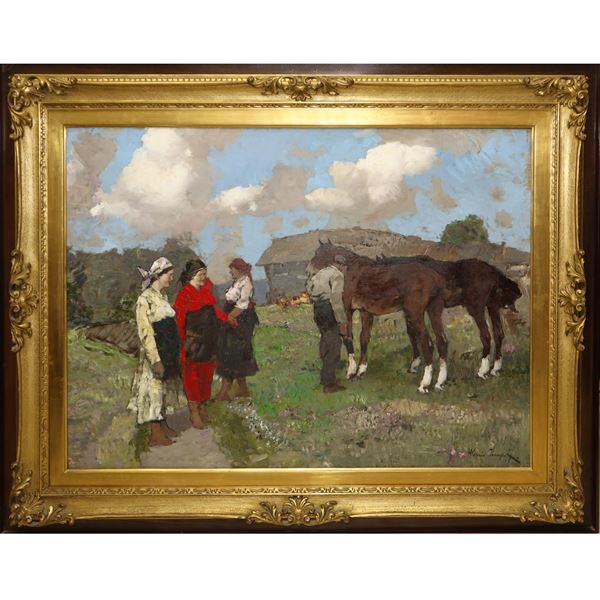 Alessio Issupoff - Characters on horseback