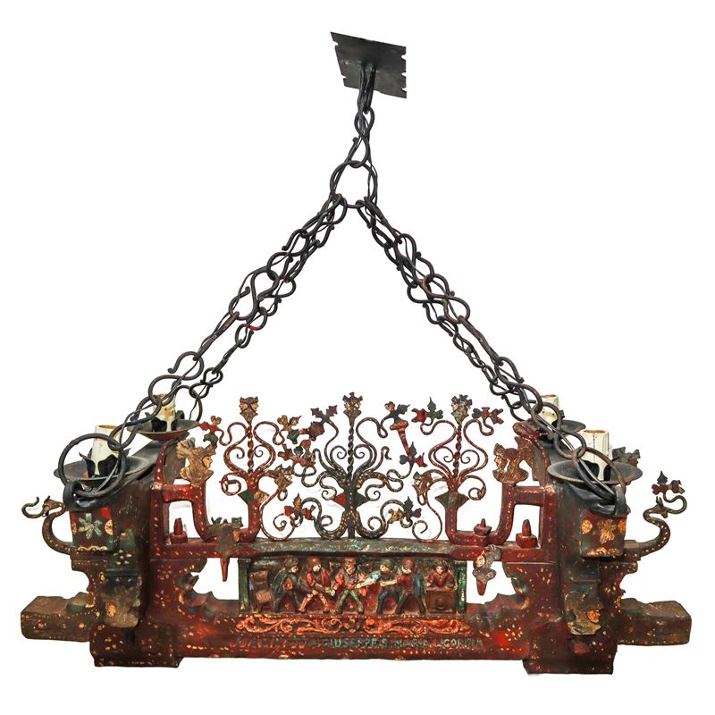 Sospensione costituita da un frammento di carretto