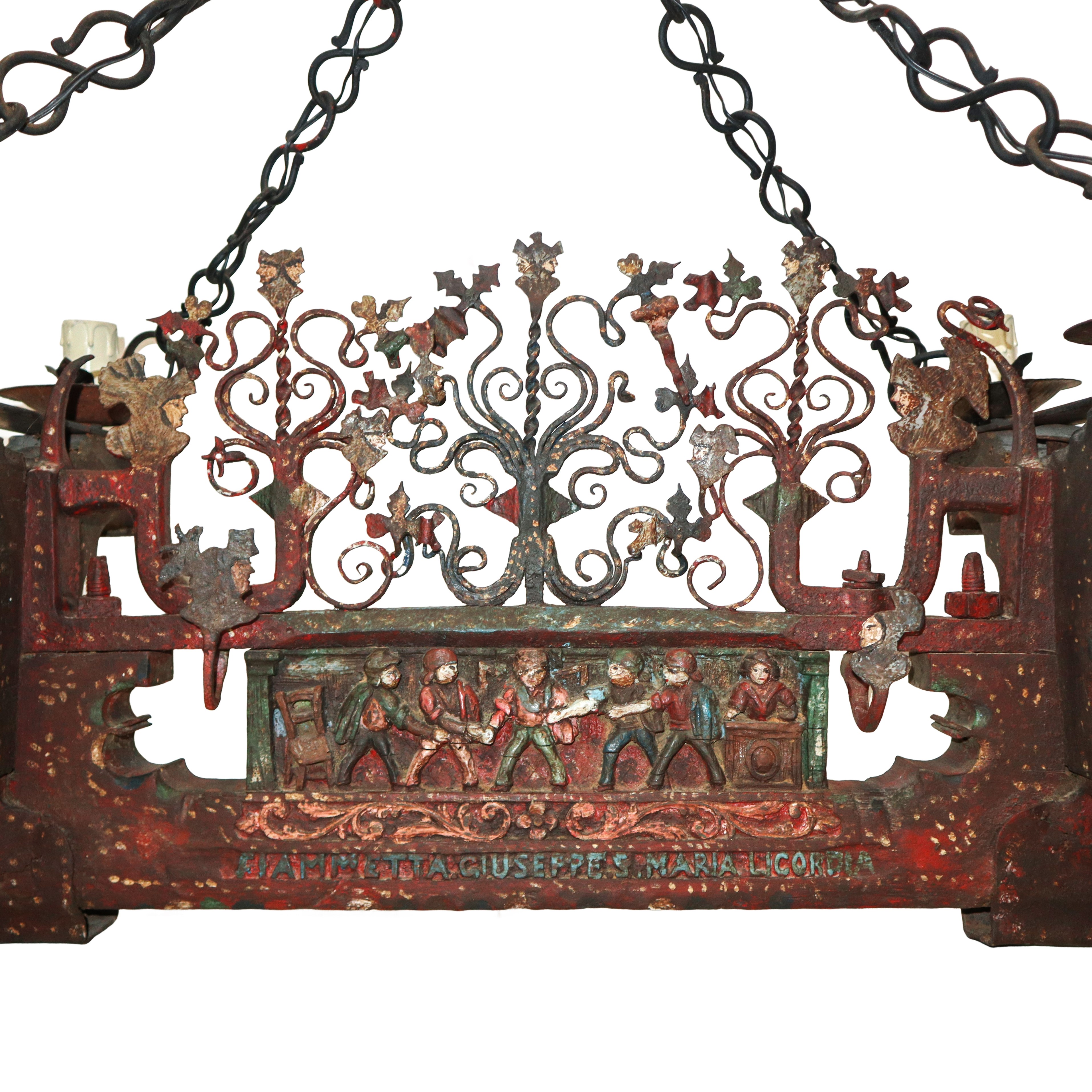 Sospensione costituita da un frammento di carretto