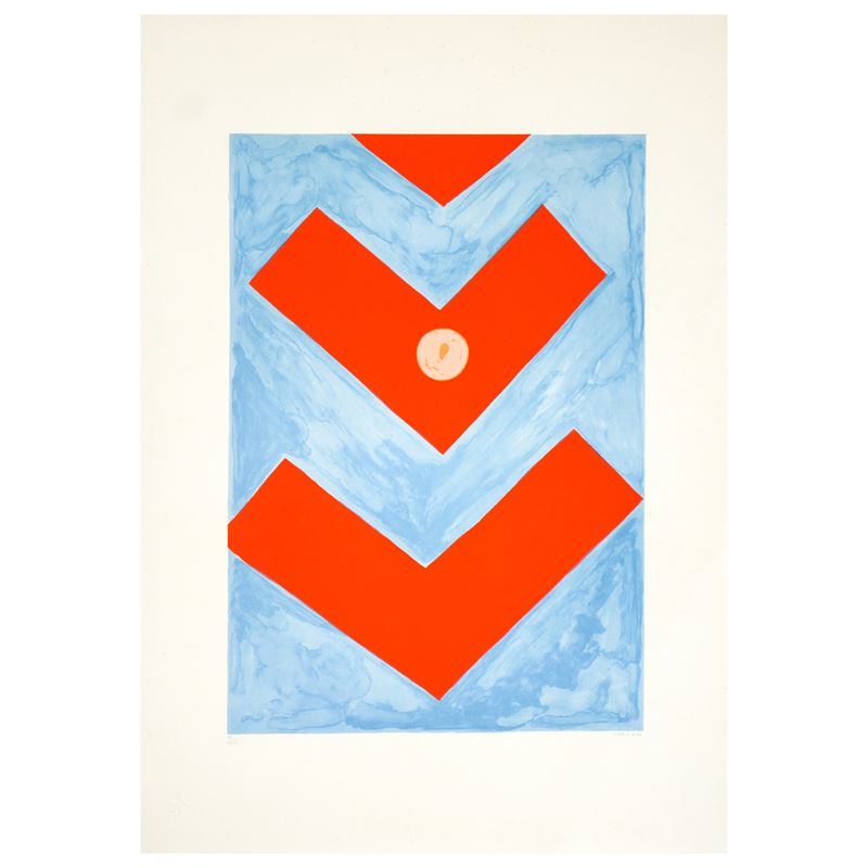Giulio Turcato - Senza titolo 2, serigrafia a colori