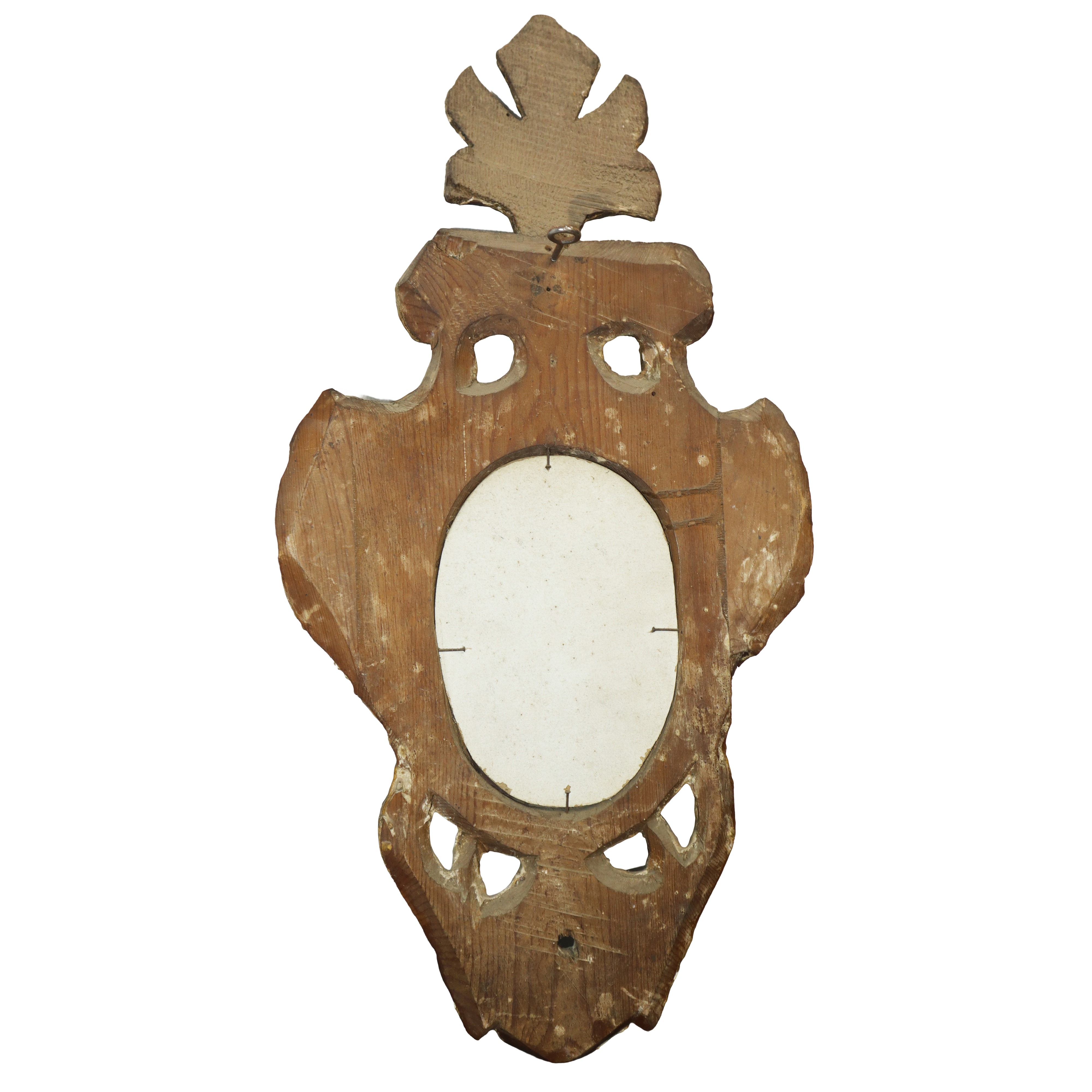 Coppia di specchiere in legno dorato del XVIII secolo