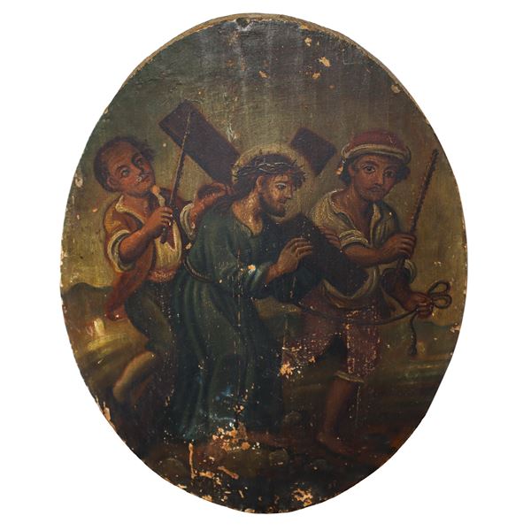 Cristo Crucifero, stazione della via Crucis